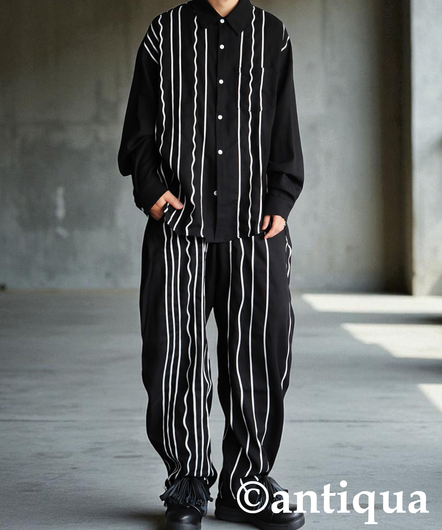 KYO Cord Embroidered Balloon Pants Men's