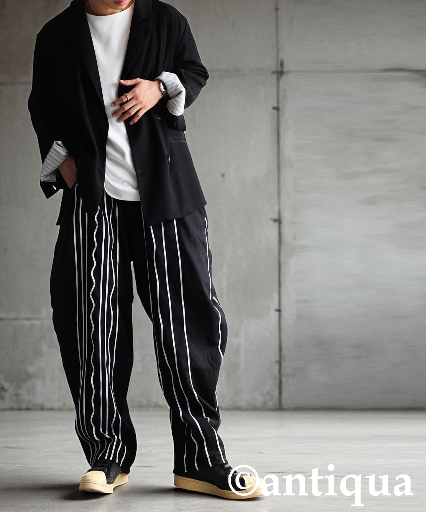 KYO Cord Embroidered Balloon Pants Men's