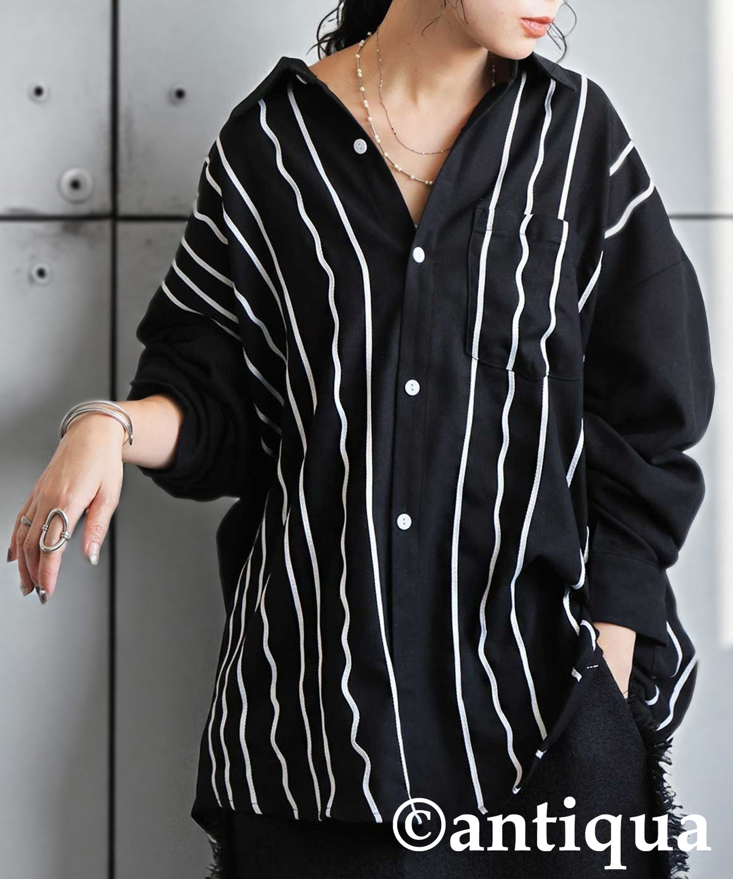 KYO Cord Embroidered Shirt Ladies