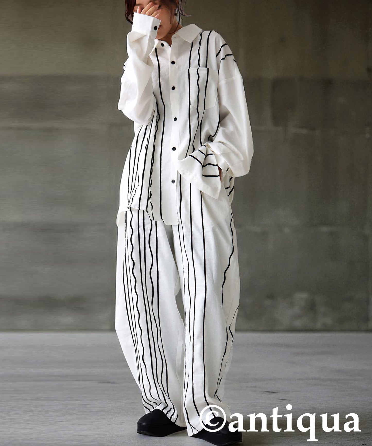 KYO Cord Embroidered Shirt Ladies