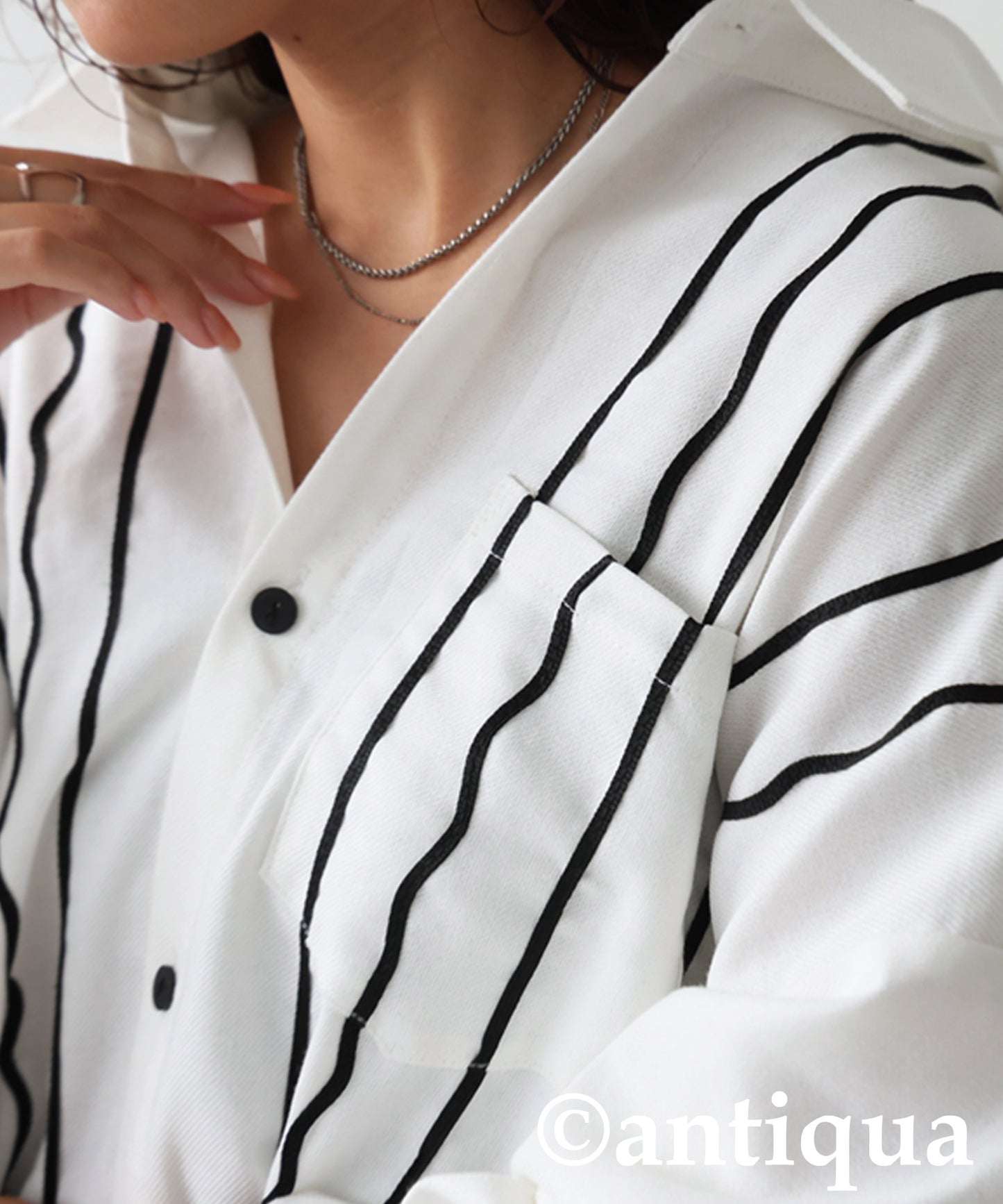 KYO Cord Embroidered Shirt Ladies