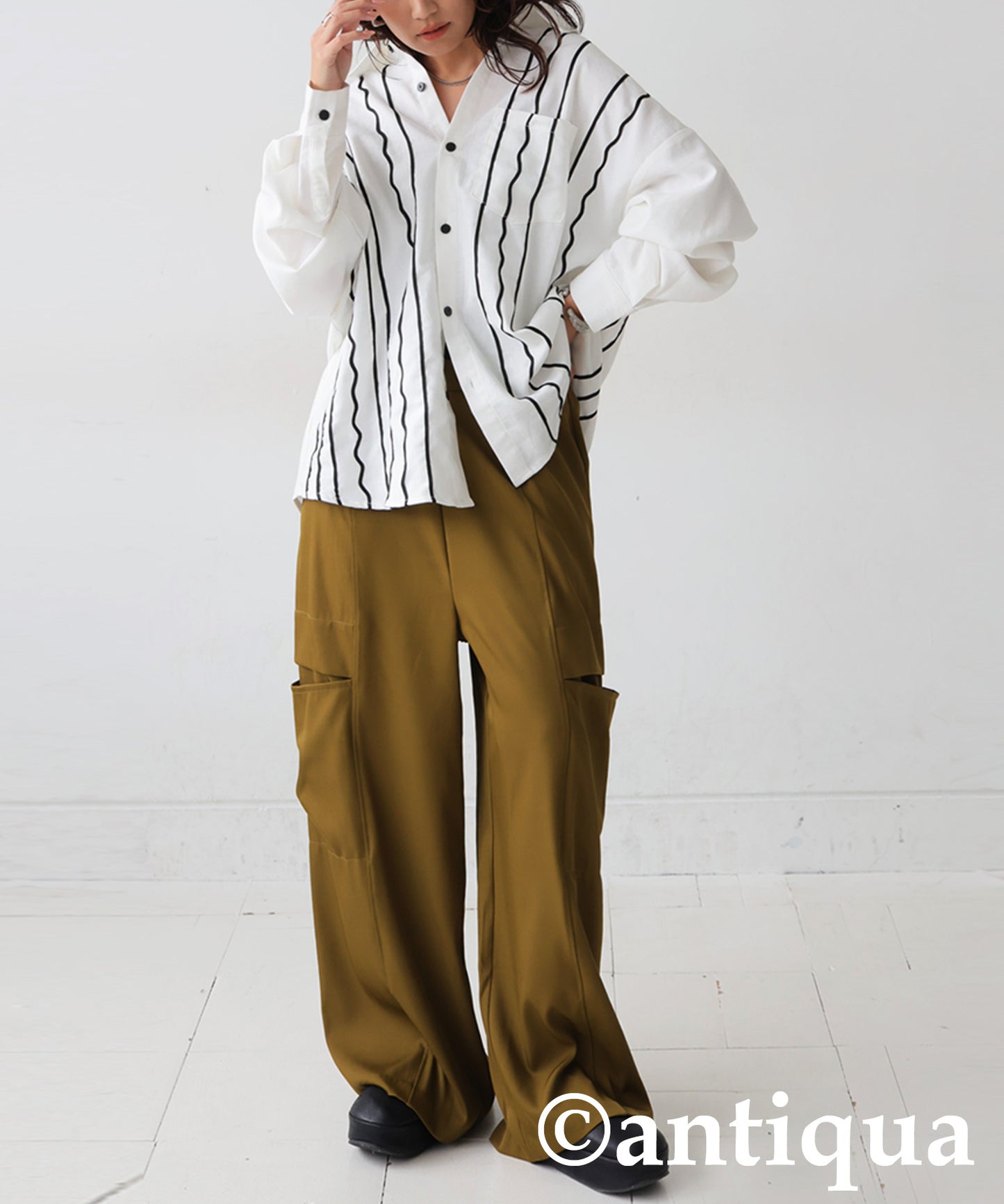 KYO Cord Embroidered Shirt Ladies