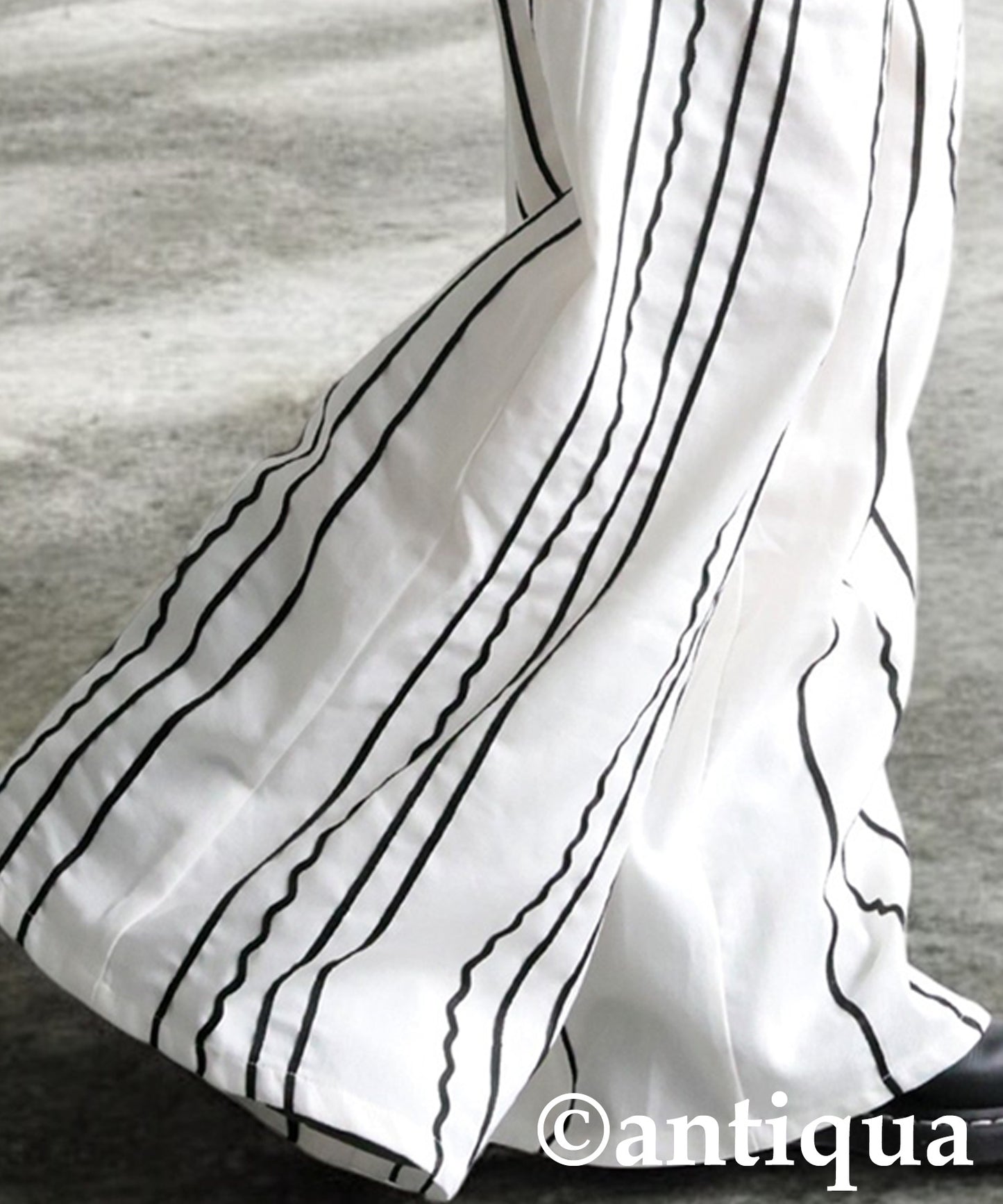 Embroidered Line Wide Pants Men's