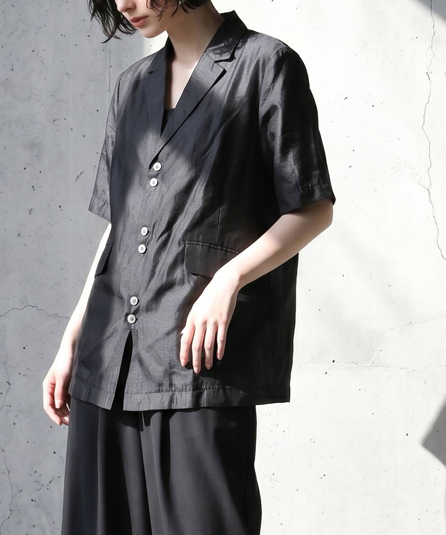 Back Lace-Up Sheer Jacket Ladies