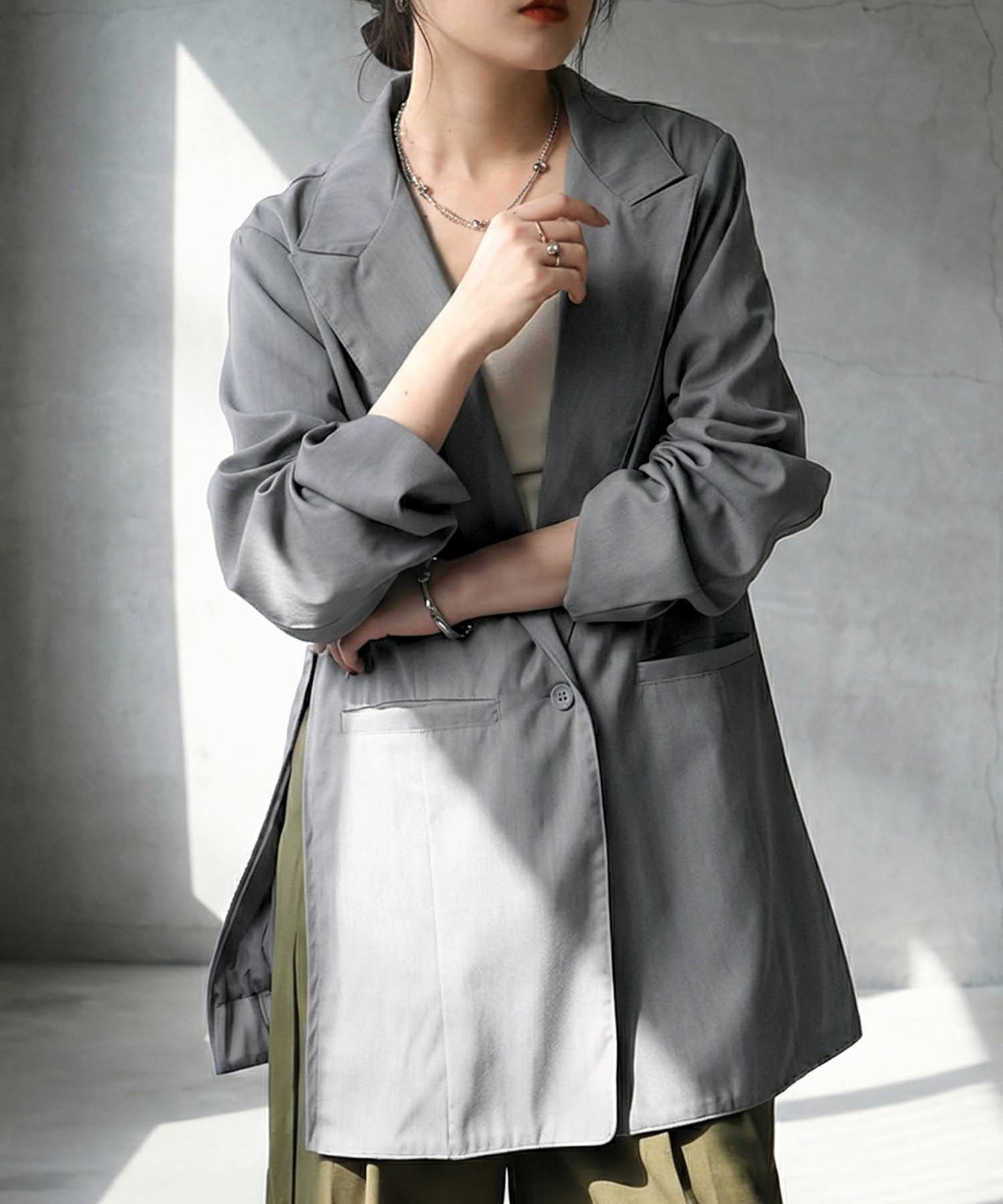 Side-Zip Tailored Jacket Ladies