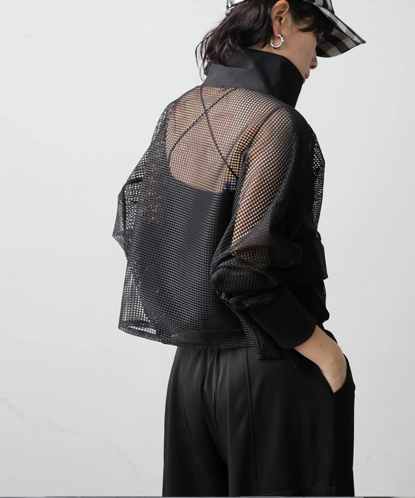 KYO Color-Blocked Mesh Blouson Ladies