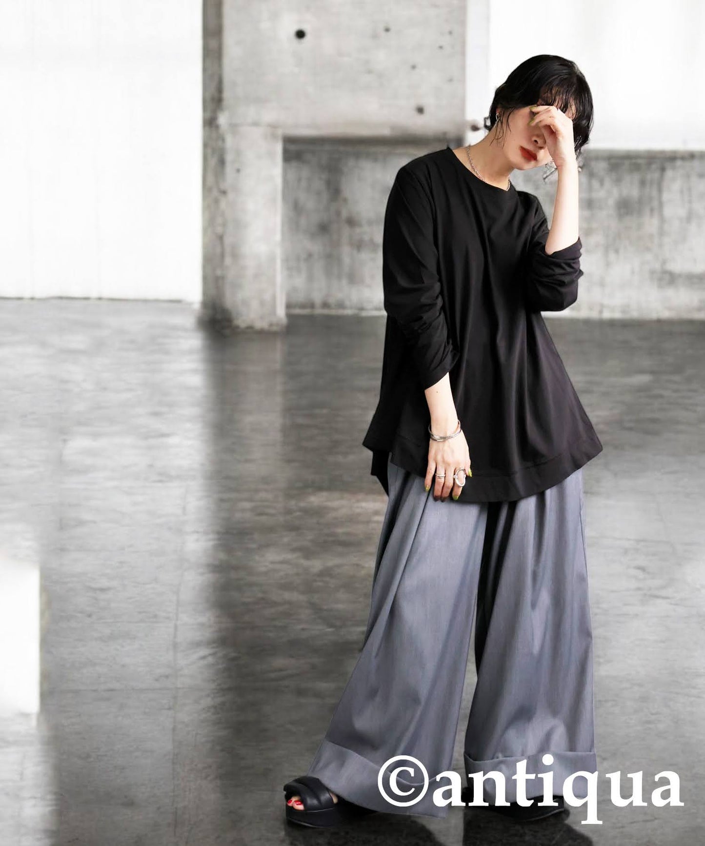 KYO Ladies Asymmetrical Long Sleeve T-Shirt