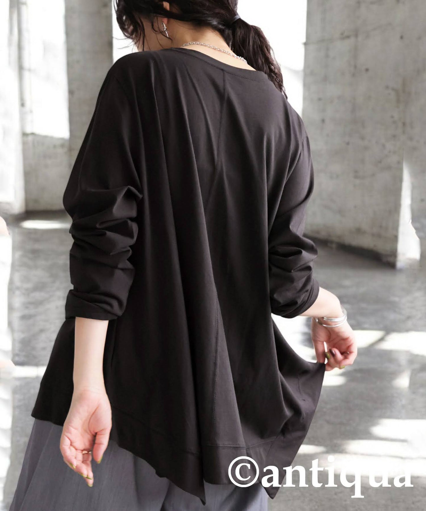 KYO Ladies Asymmetrical Long Sleeve T-Shirt