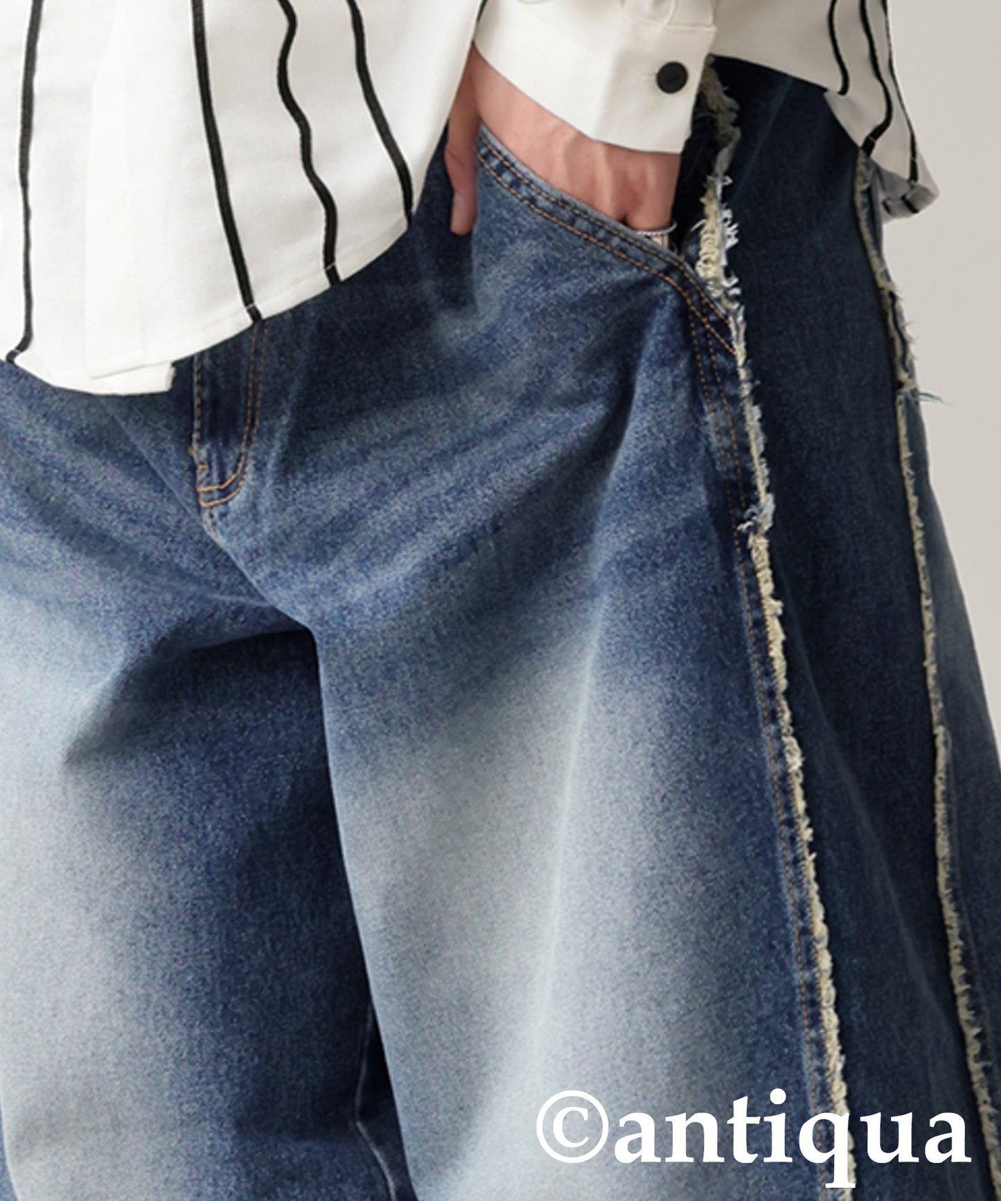 KYO Fringe Denim Pants Men's