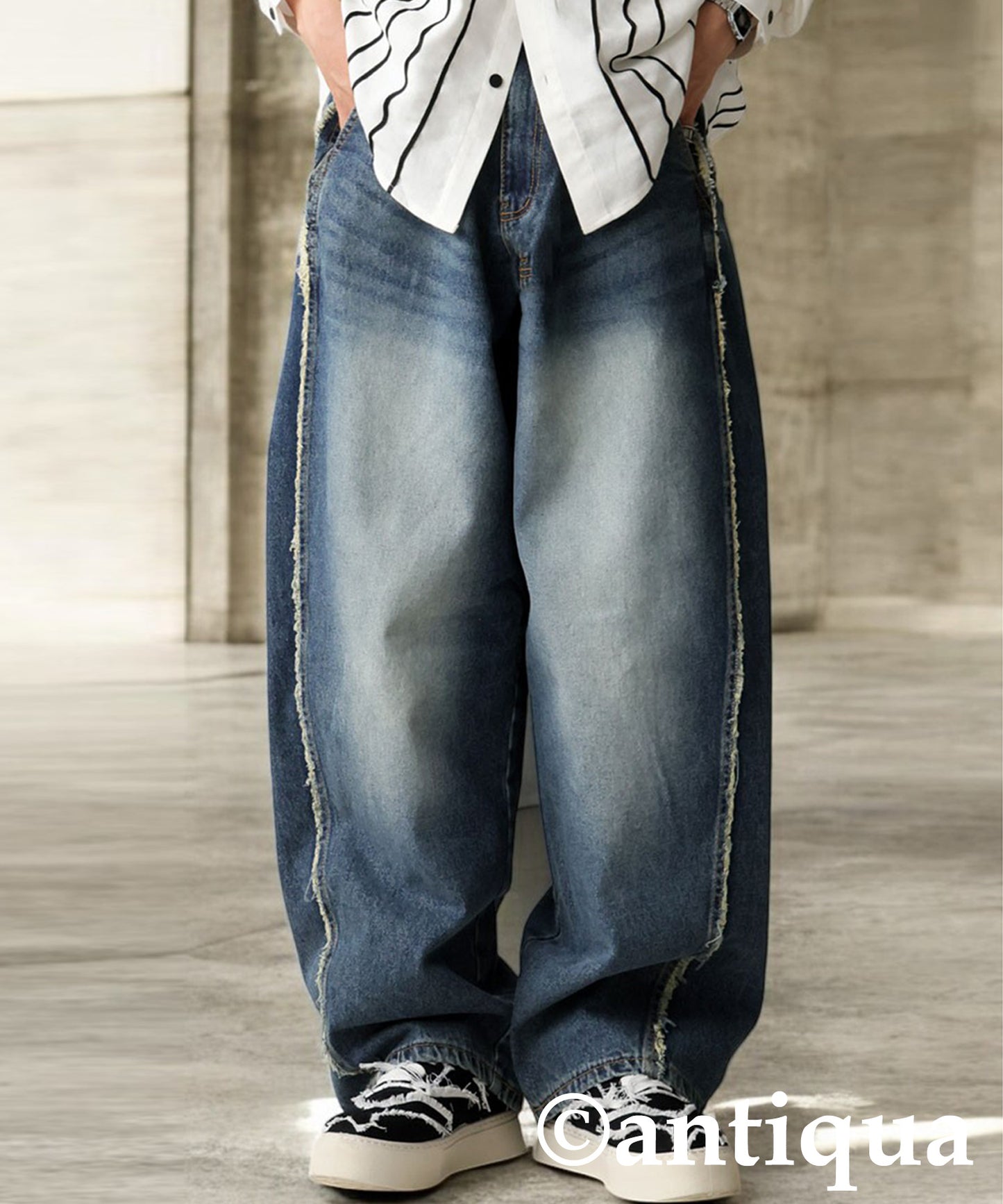 KYO Fringe Denim Pants Men's