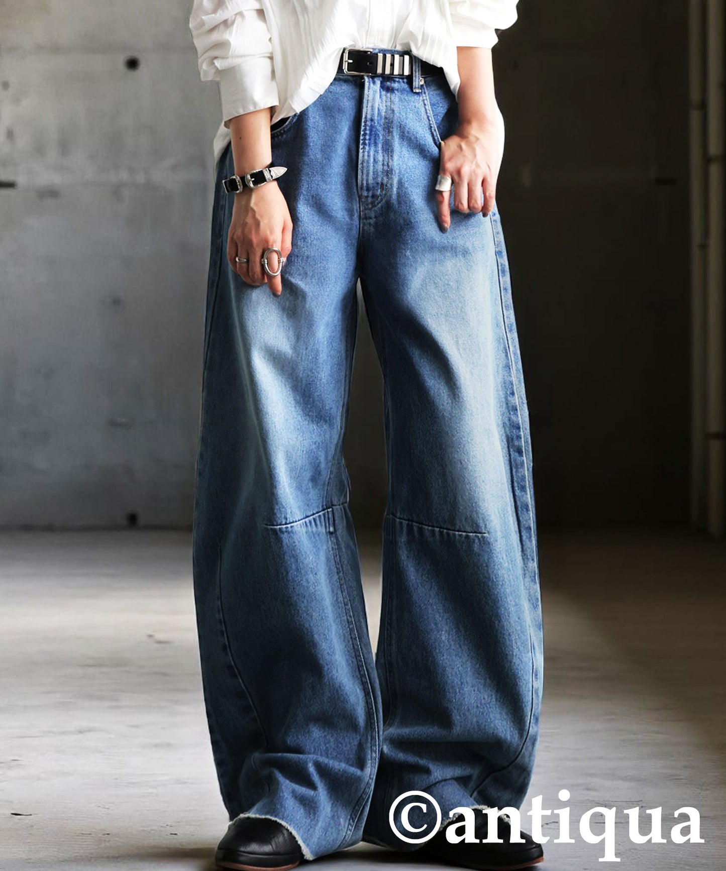 KYO Ladies Fringe Curve Denim Pants