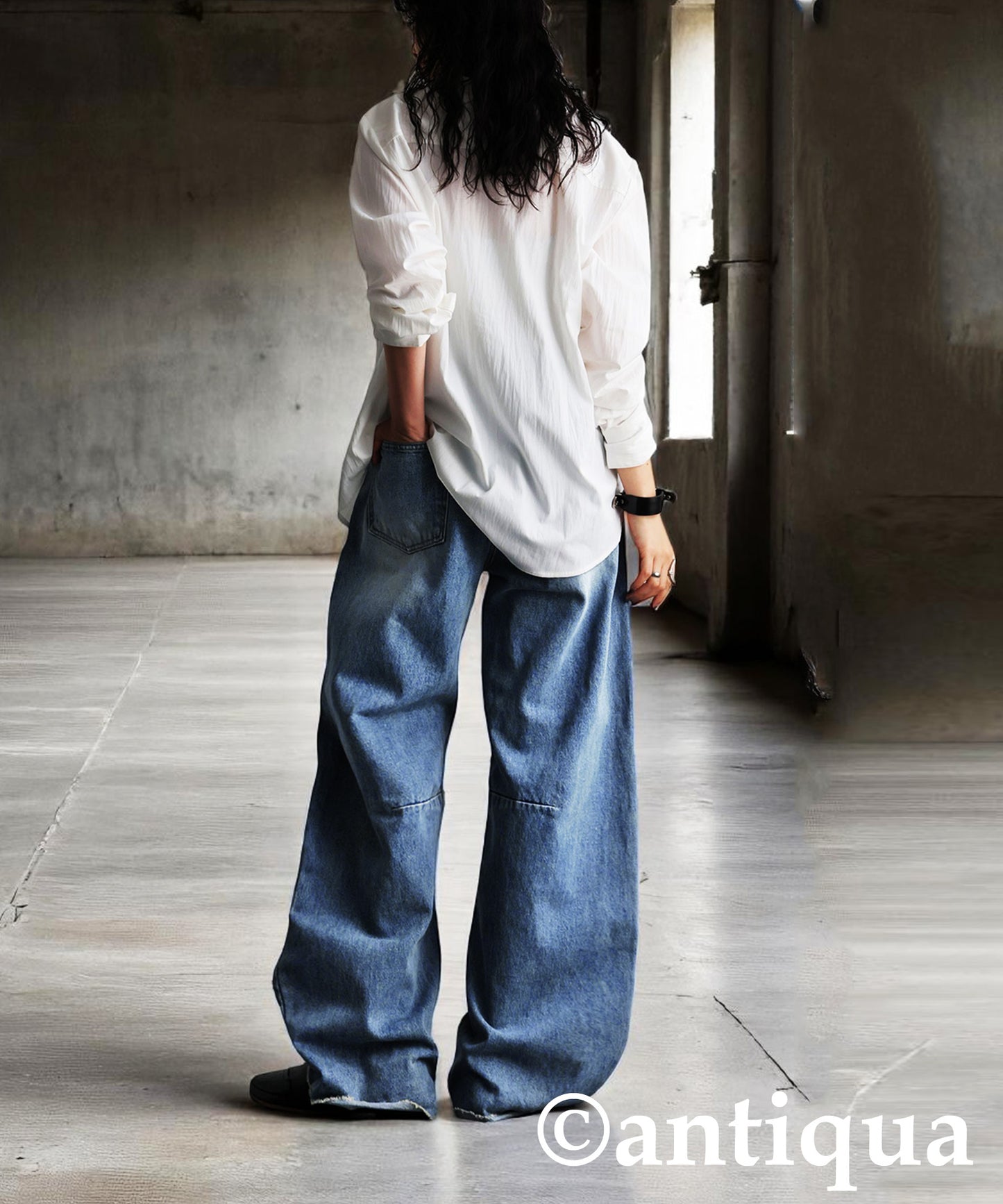 KYO Ladies Fringe Curve Denim Pants