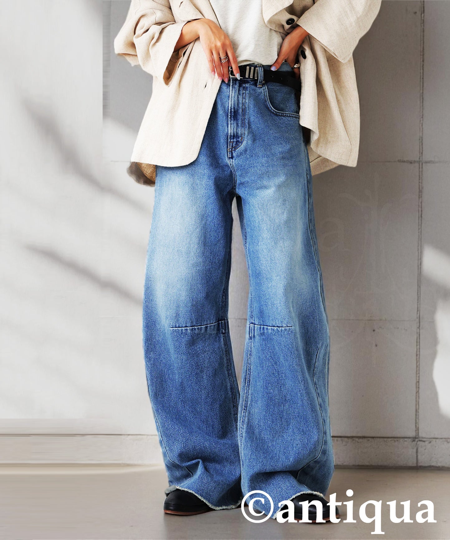 KYO Ladies Fringe Curve Denim Pants