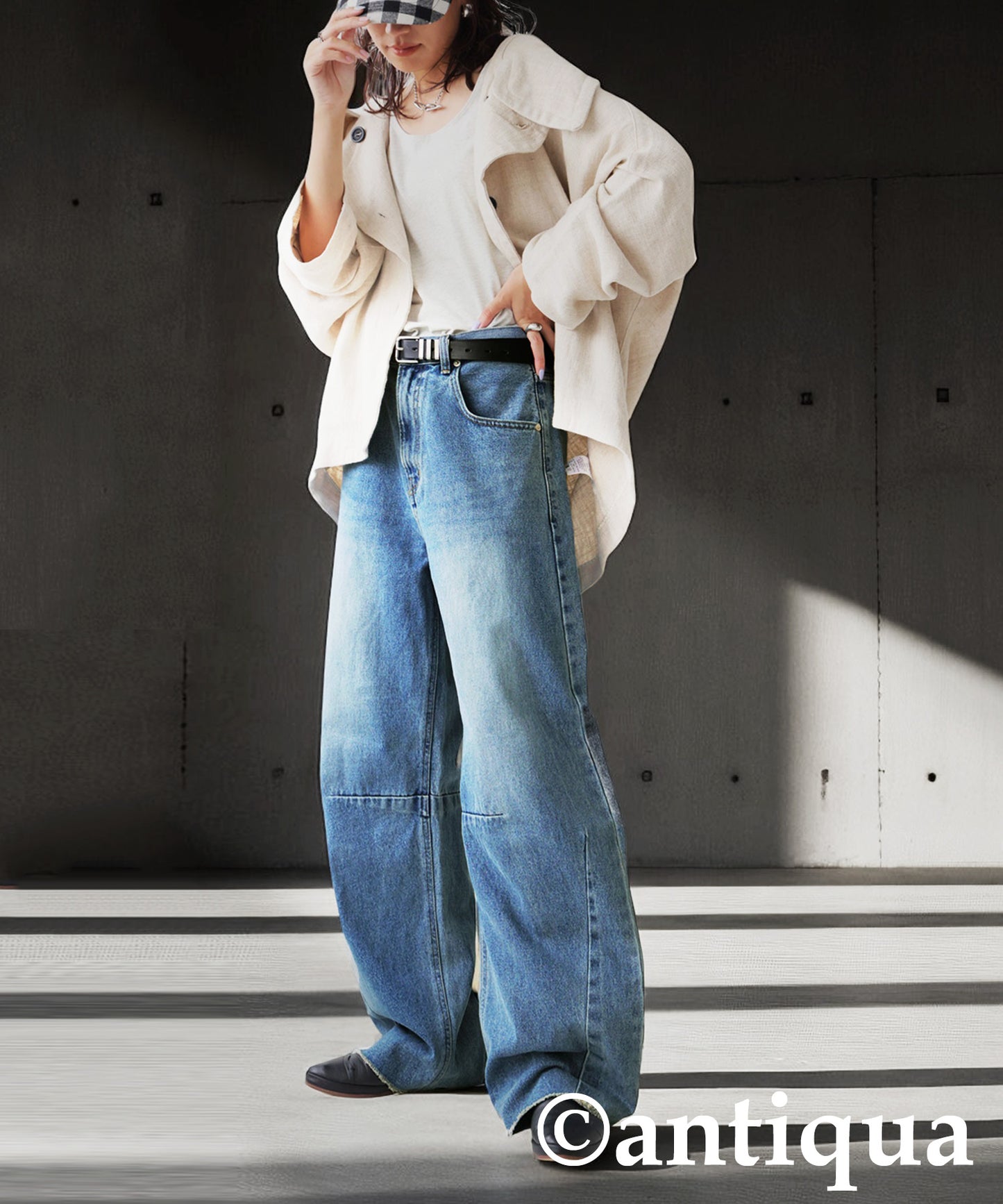 KYO Ladies Fringe Curve Denim Pants