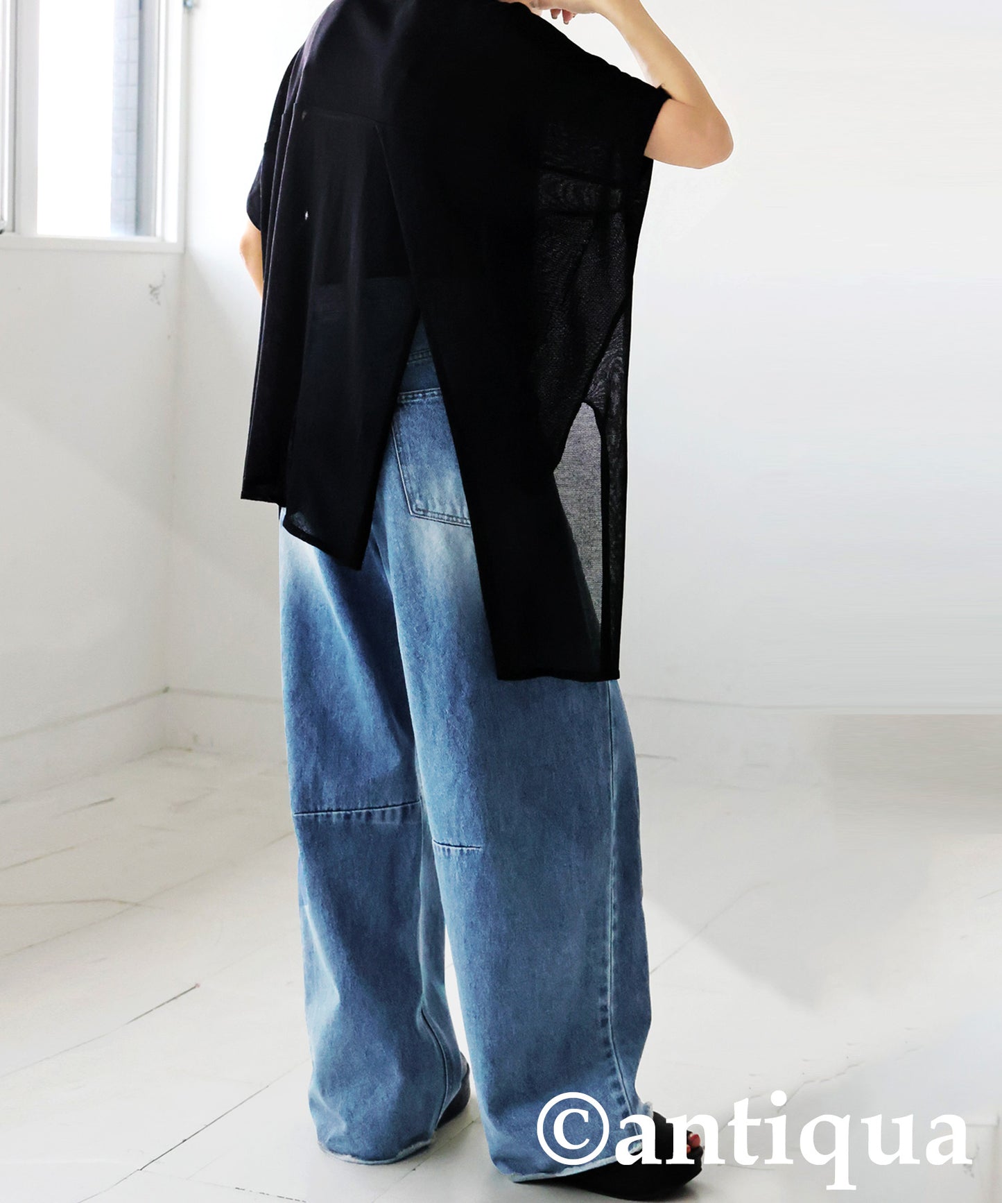 KYO Ladies Fringe Curve Denim Pants