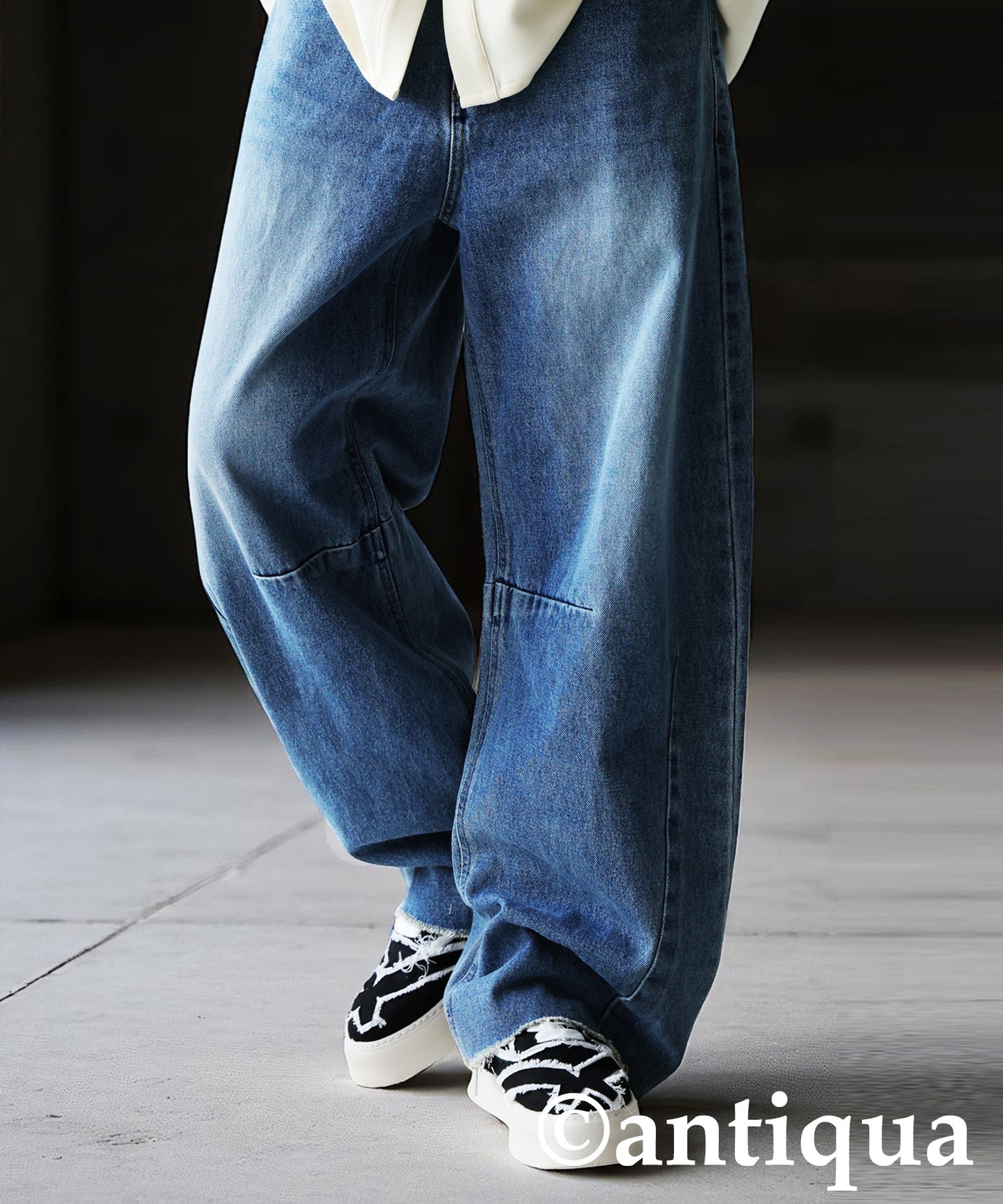 KYO Men's Fringe Curve Denim Pants