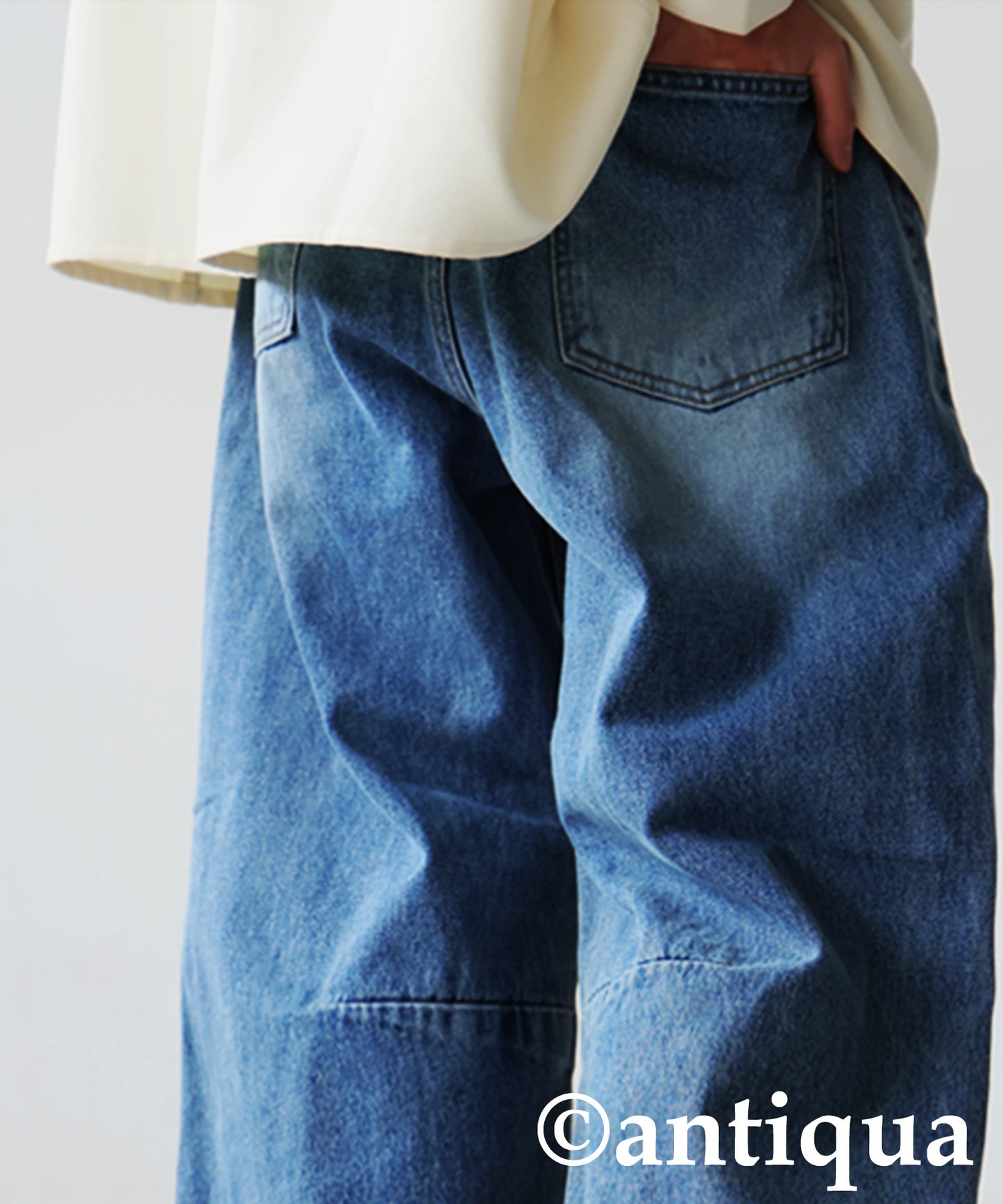 KYO Men's Fringe Curve Denim Pants