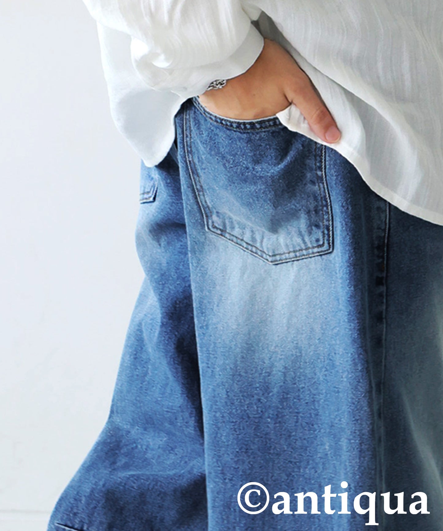 KYO Men's Fringe Curve Denim Pants