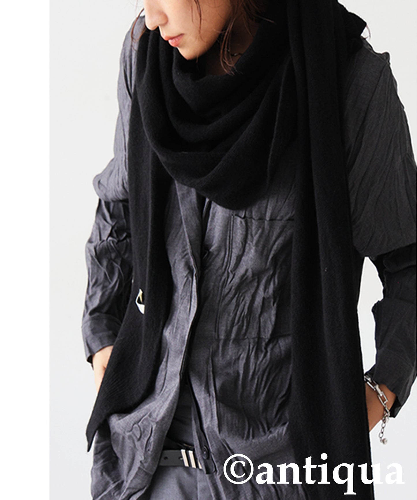 Deformed Design Scarf Ladies