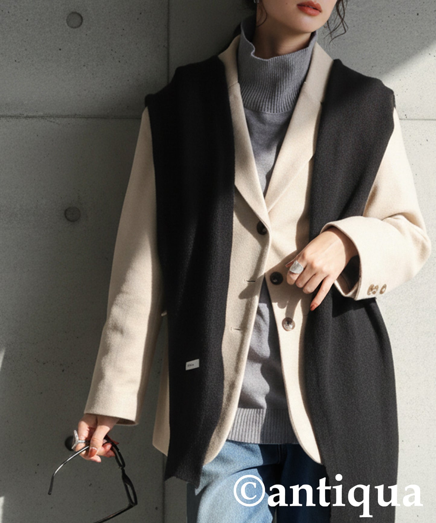 Deformed Design Scarf Ladies