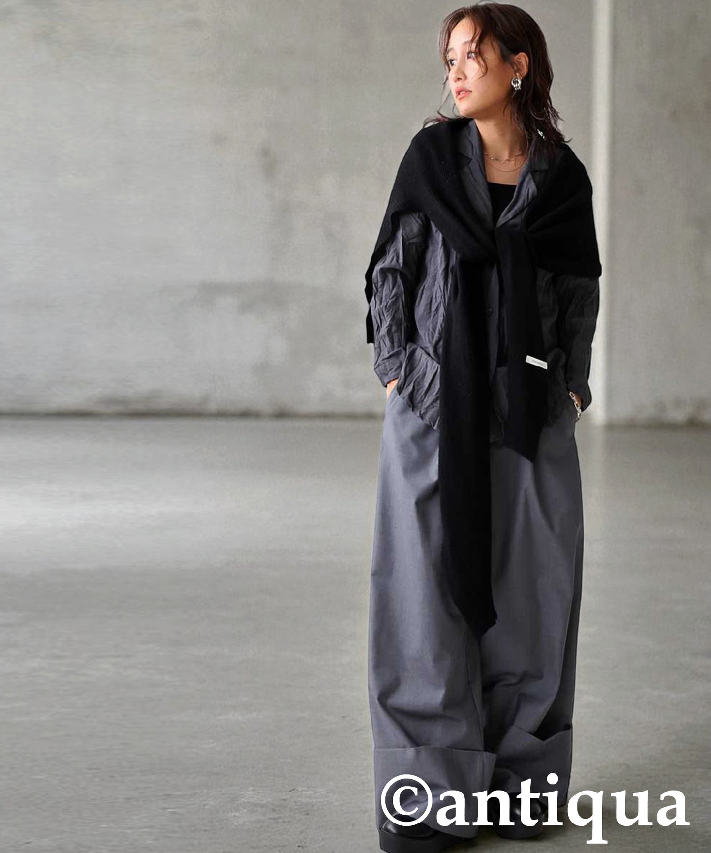 Deformed Design Scarf Ladies