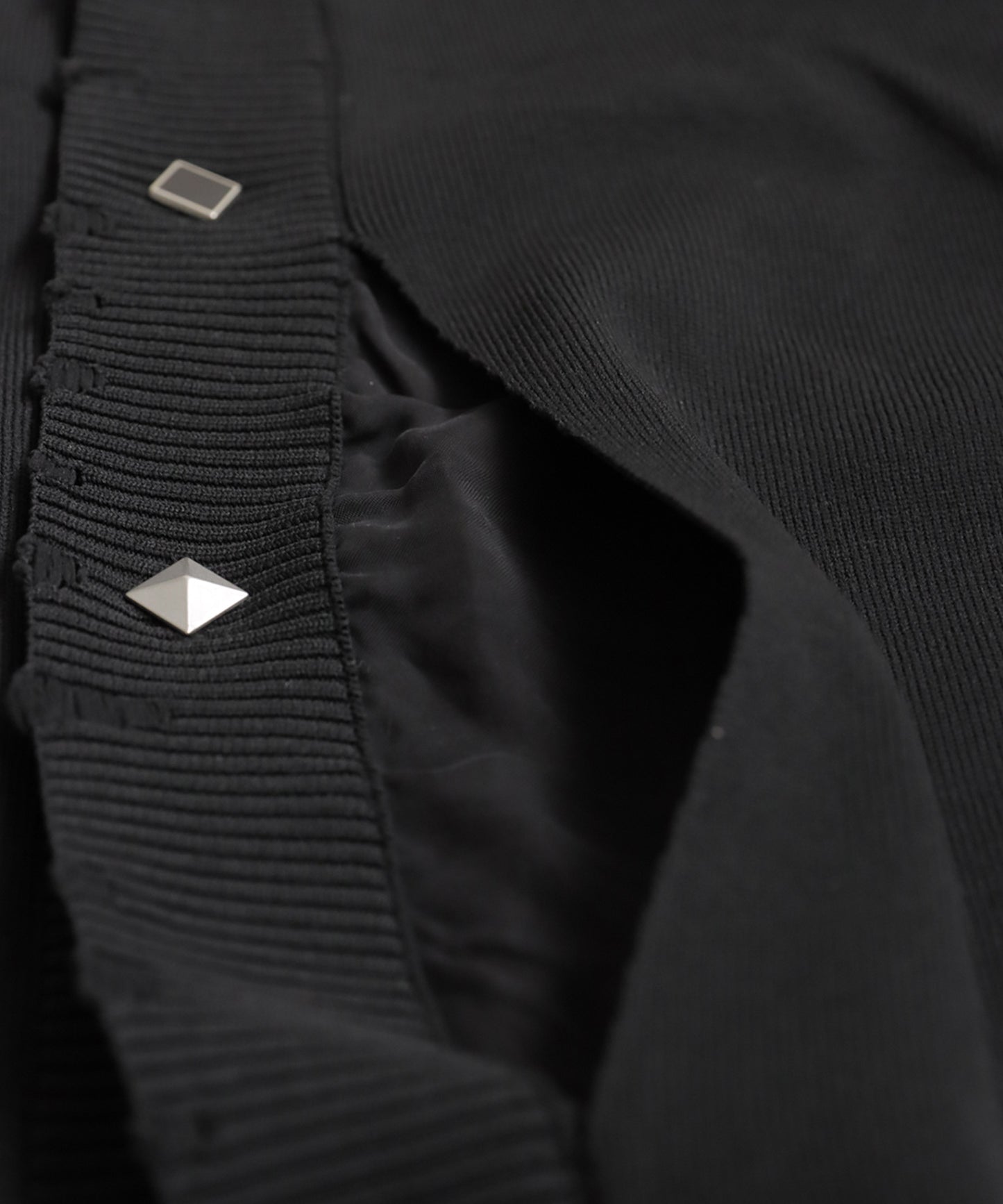 Long Cardigan With Different Material Accents Ladies