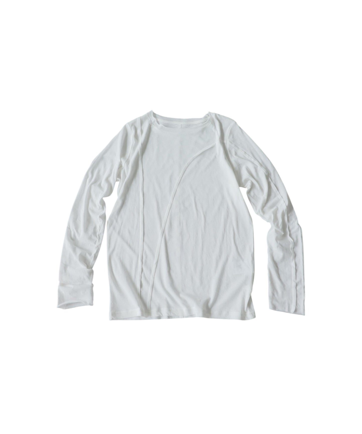 KYO 100% Cotton Crew Neck Outseam Long-Sleeve T-Shirt Ladies