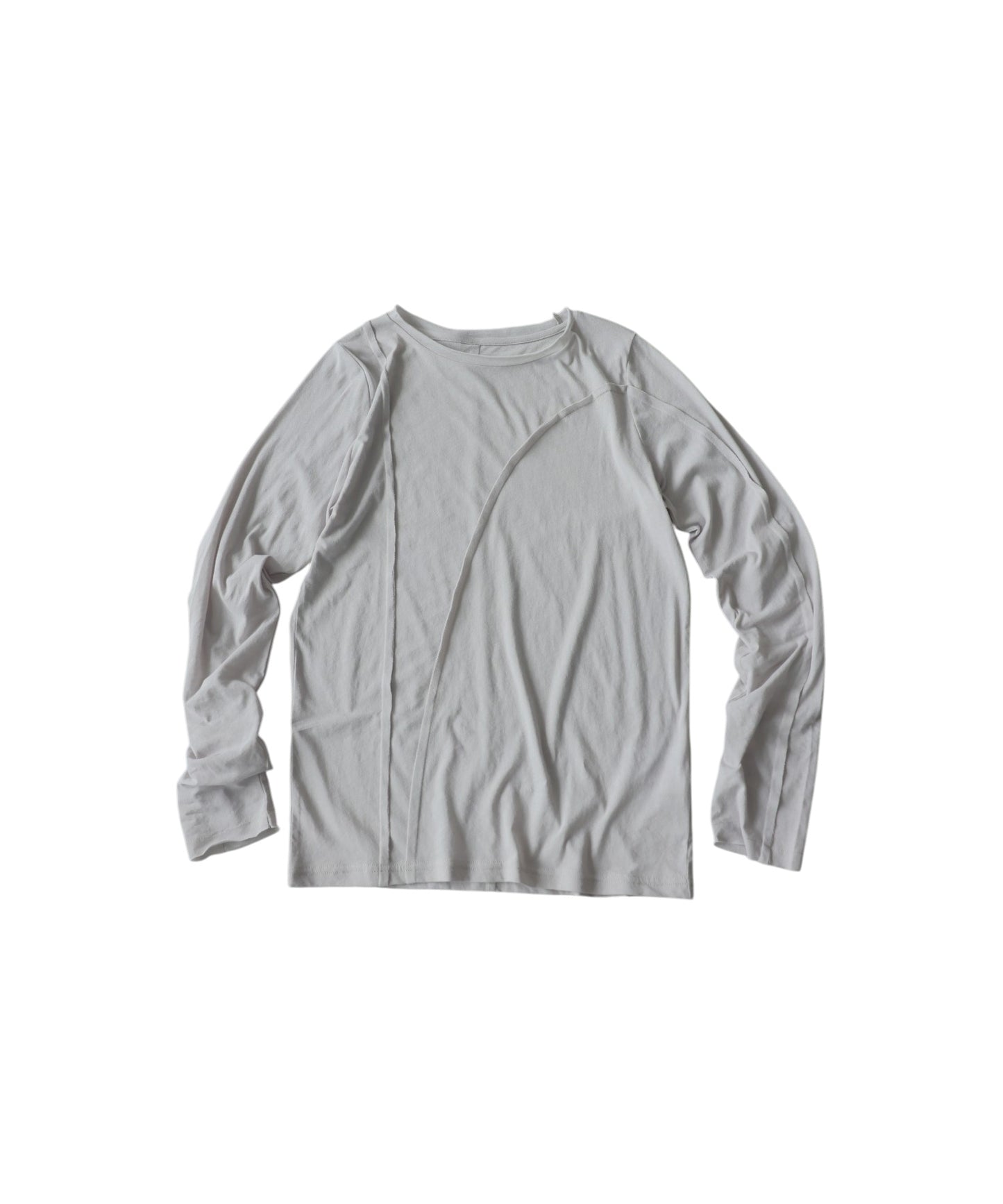KYO 100% Cotton Crew Neck Outseam Long-Sleeve T-Shirt Ladies