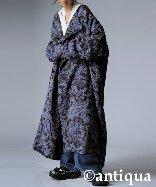 KYO Bishu-ori Paisley Pattern Coat Ladies
