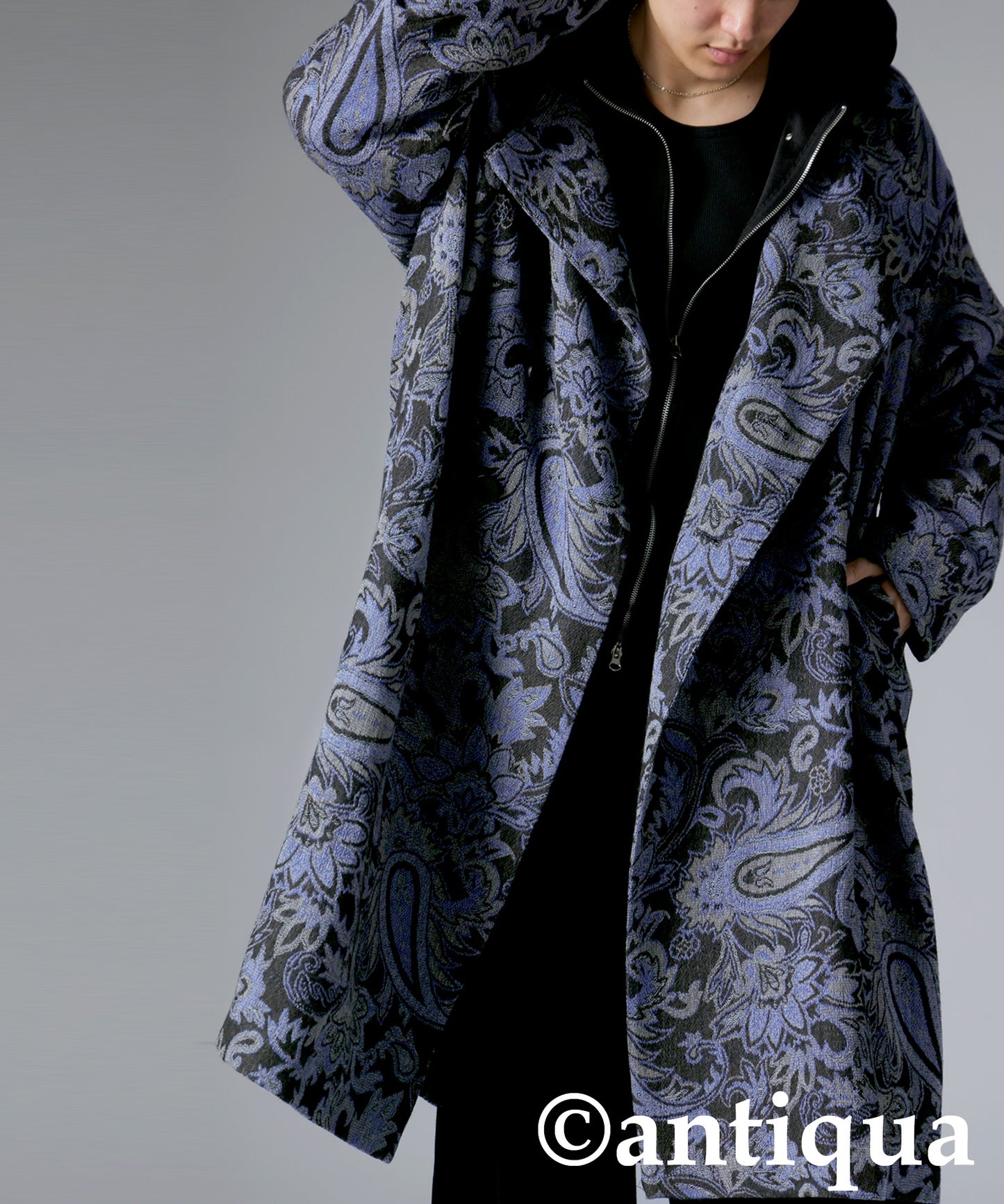 KYO Bishu-ori Paisley Pattern Coat Ladies