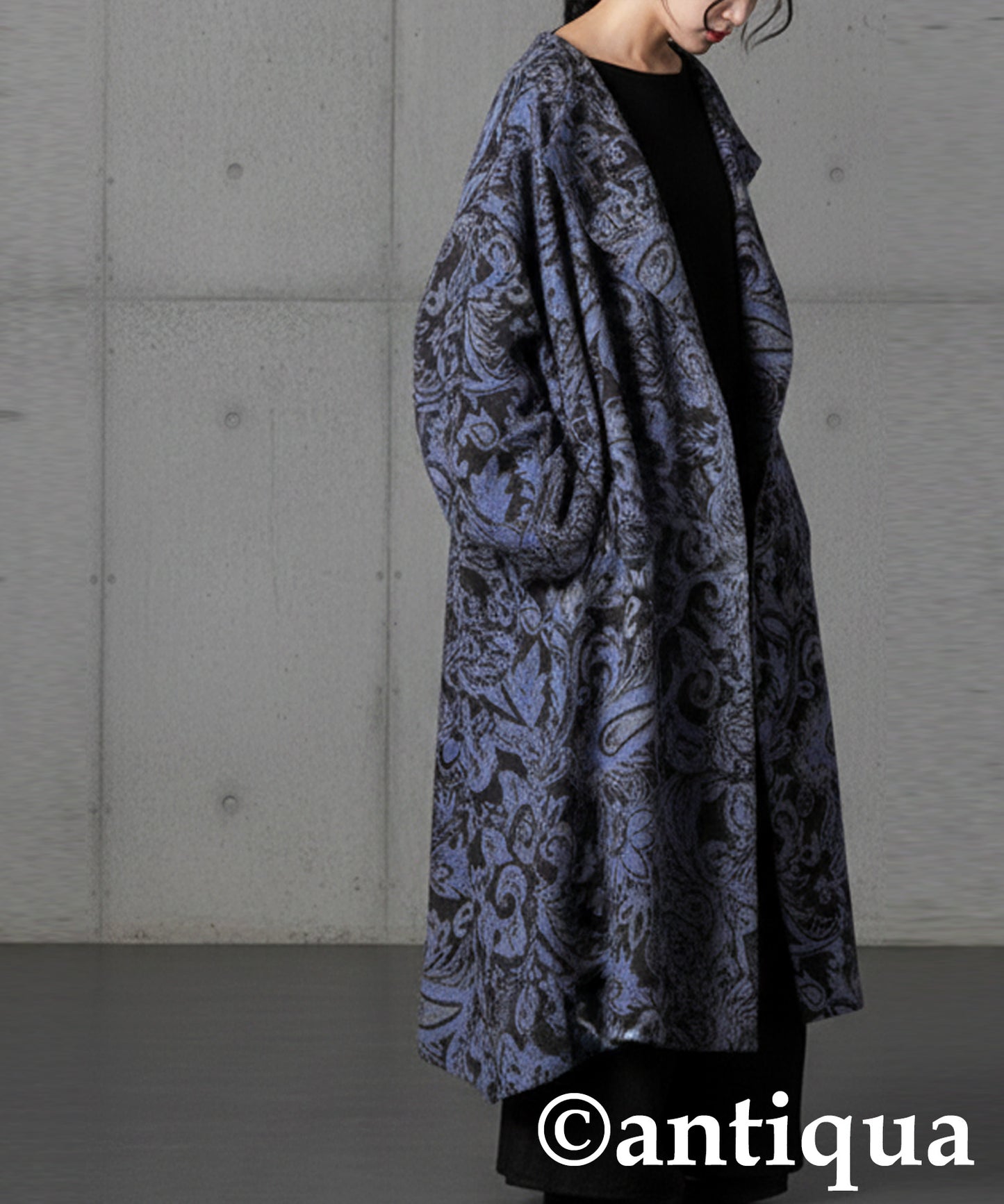 KYO Bishu-ori Paisley Pattern Coat Ladies