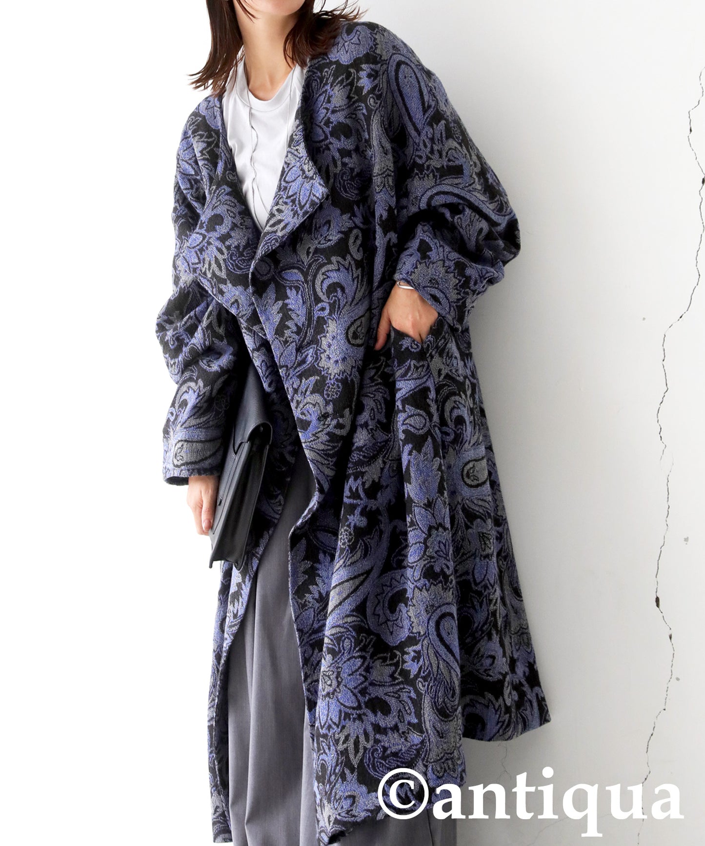 KYO Bishu-ori Paisley Pattern Coat Ladies