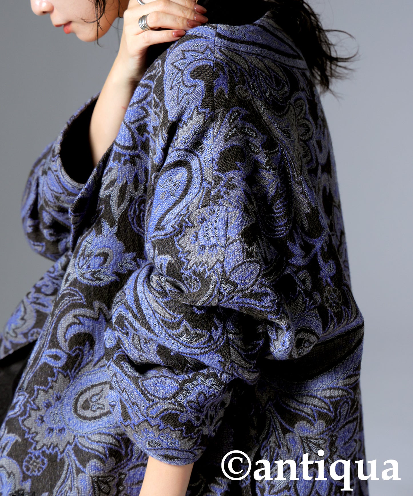 KYO Bishu-ori Paisley Pattern Coat Ladies
