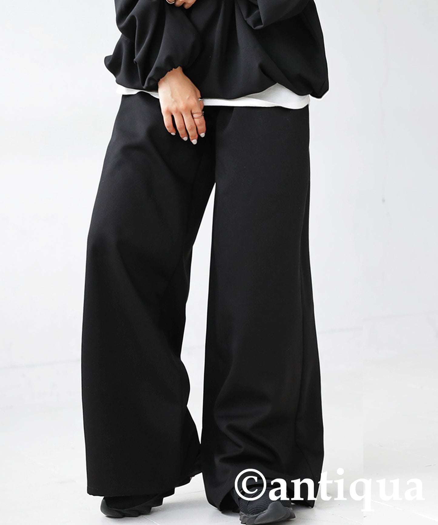 Tuck wide pants Ladies