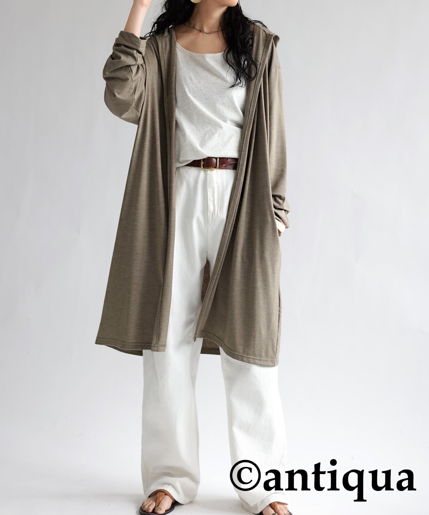 Function Material Ladies Long Sleeved Cardigan