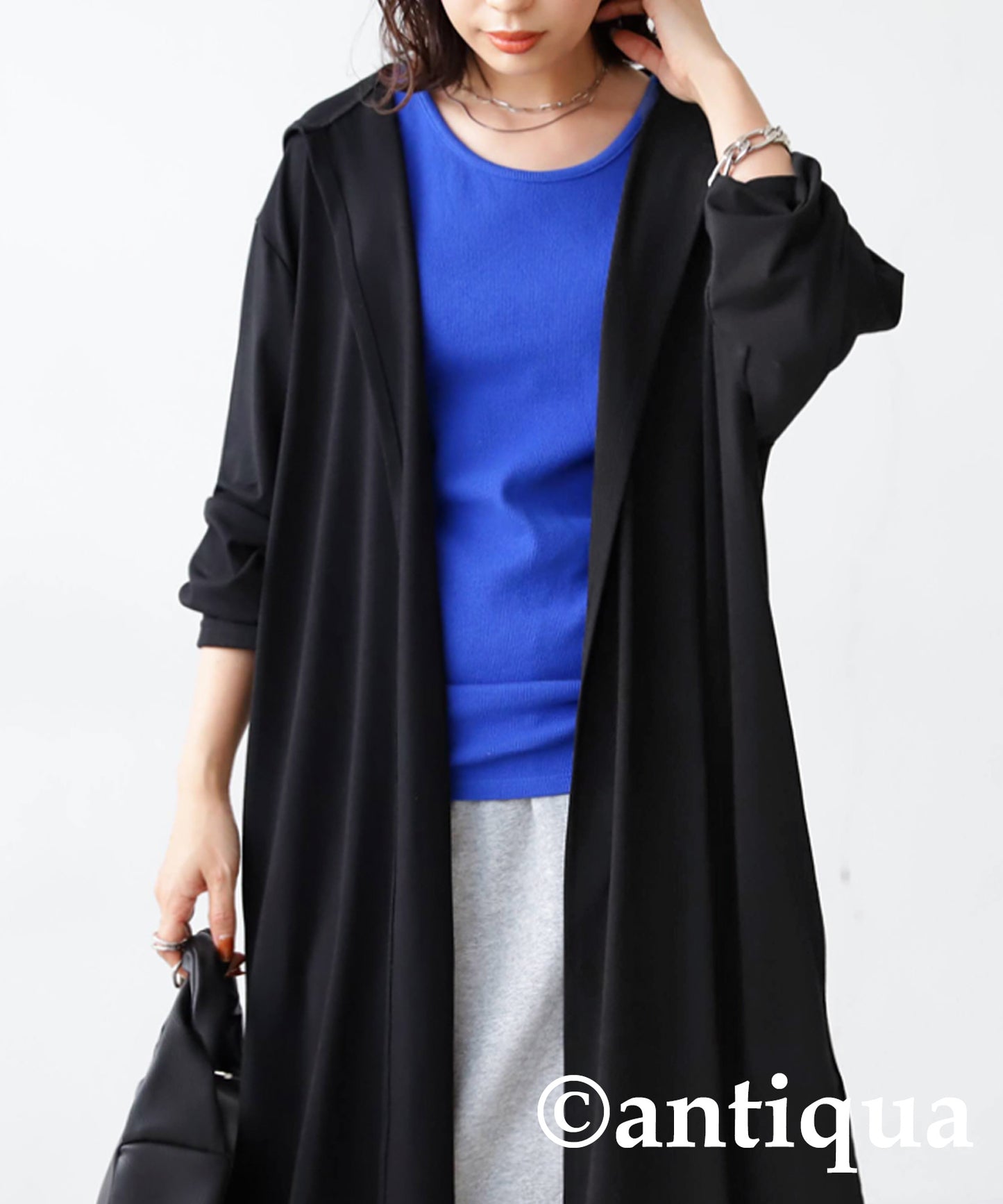 Function Material Ladies Long Sleeved Cardigan