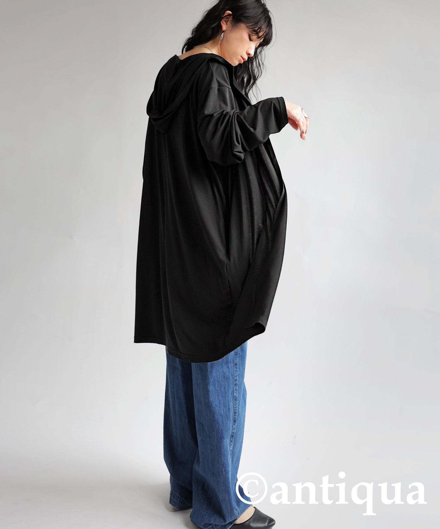 Function Material Ladies Long Sleeved Cardigan