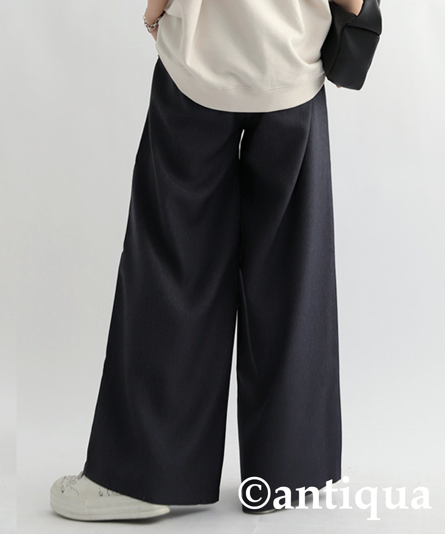 Denim-like Wide Pants Ladies