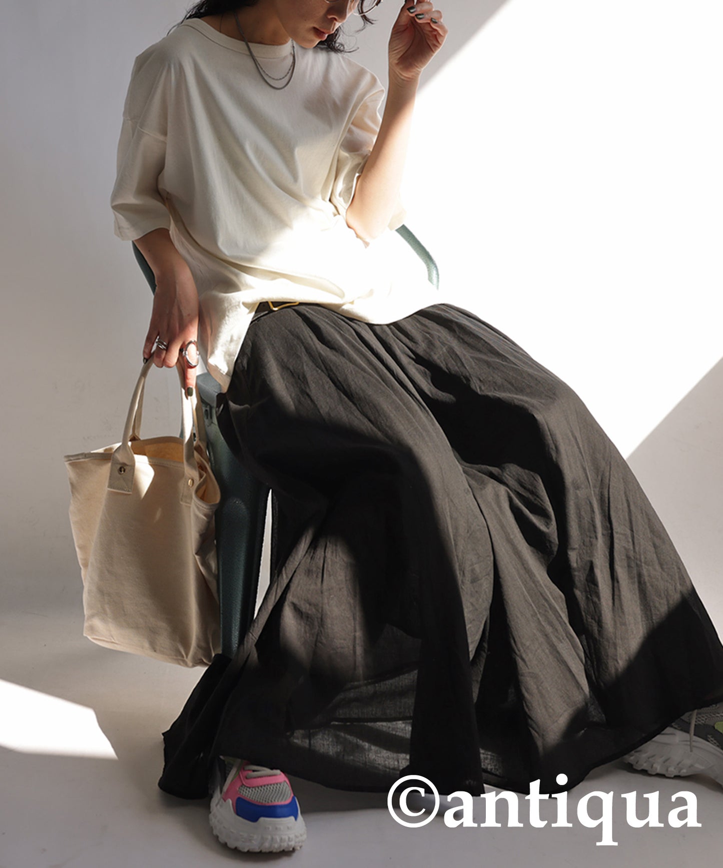 100%Cotton Circular Skirt Ladies