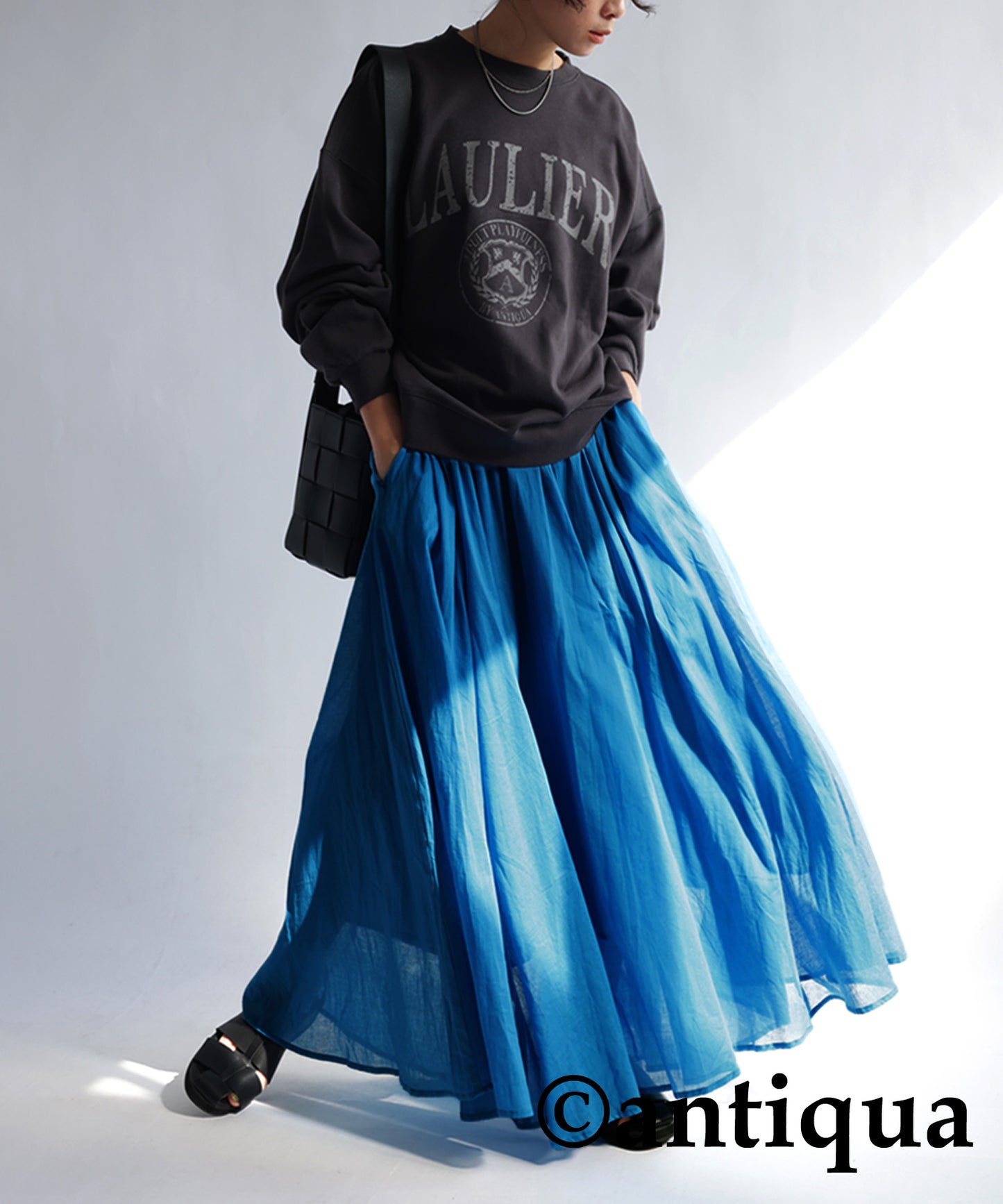 100%Cotton Circular Skirt Ladies