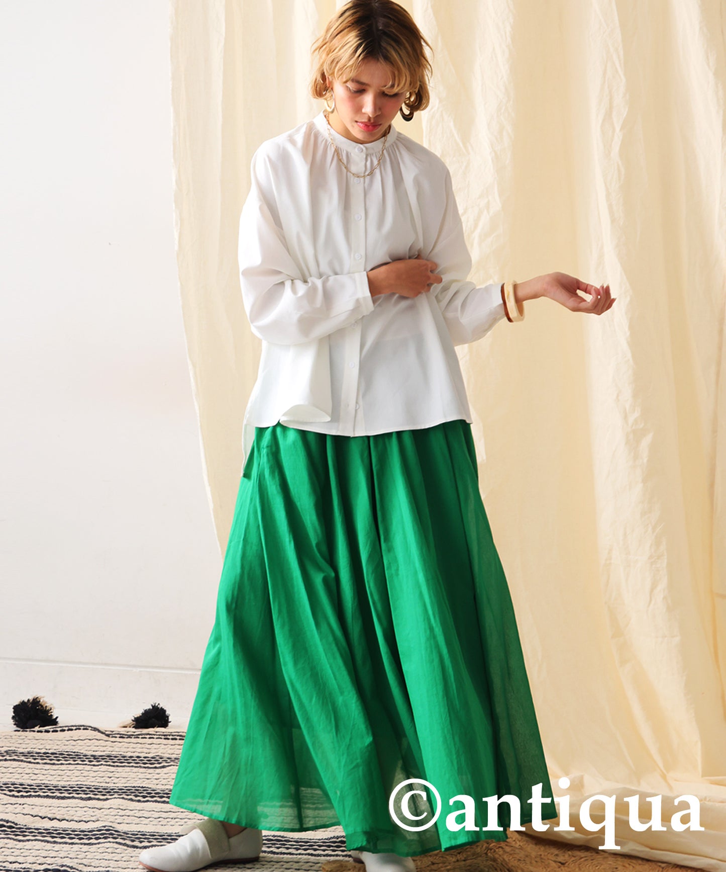 100%Cotton Circular Skirt Ladies