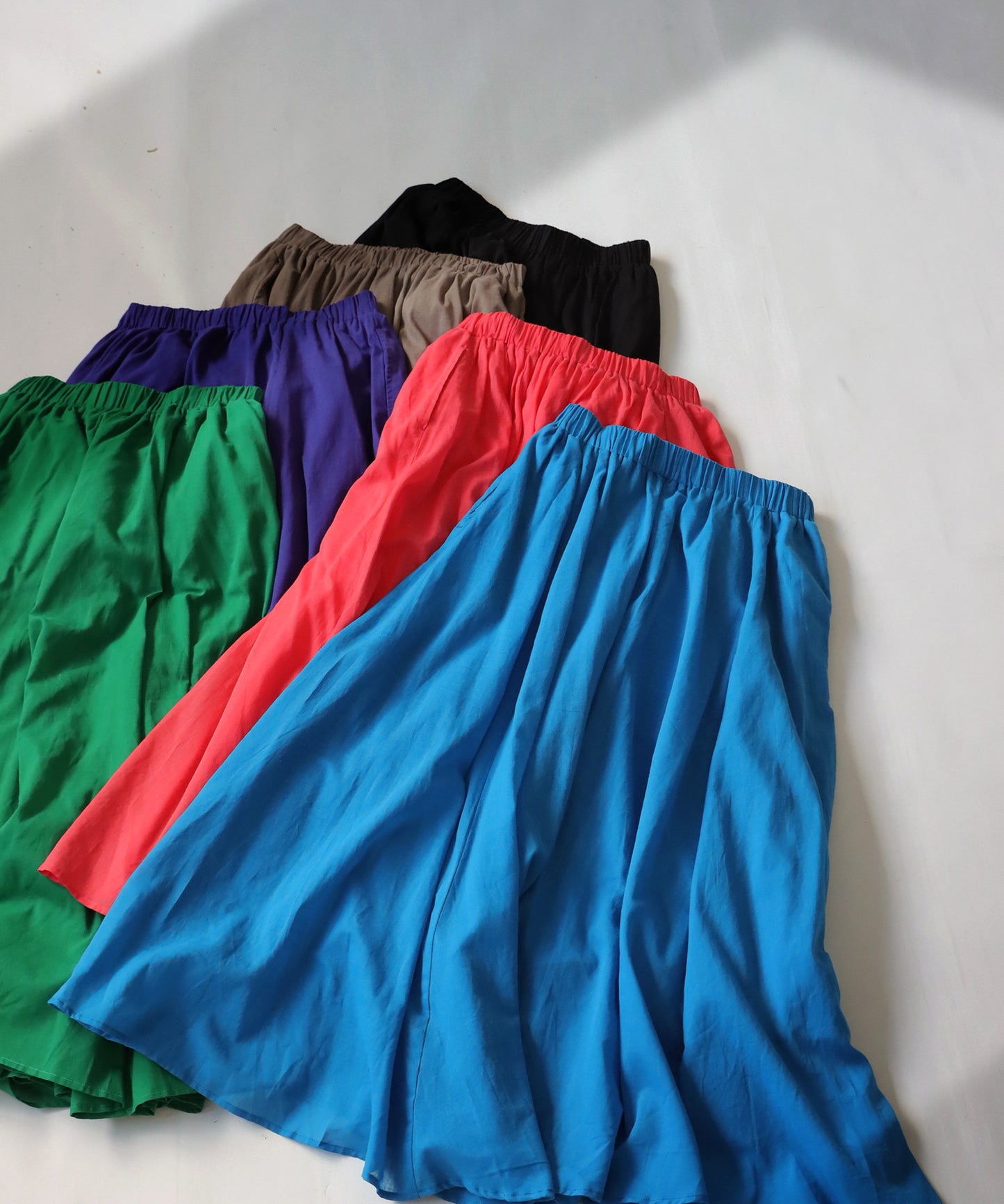 100%Cotton Circular Skirt Ladies