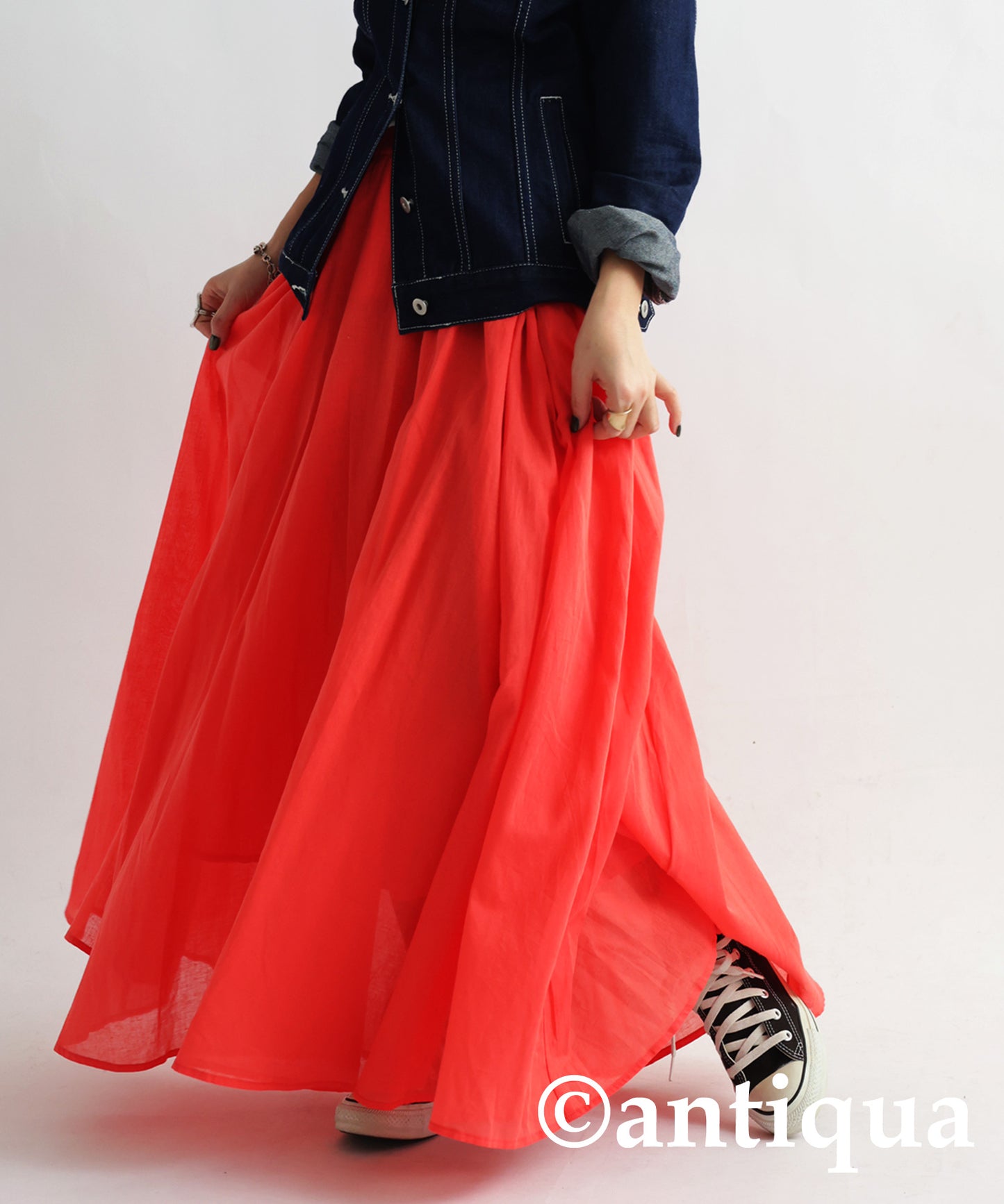 100%Cotton Circular Skirt Ladies