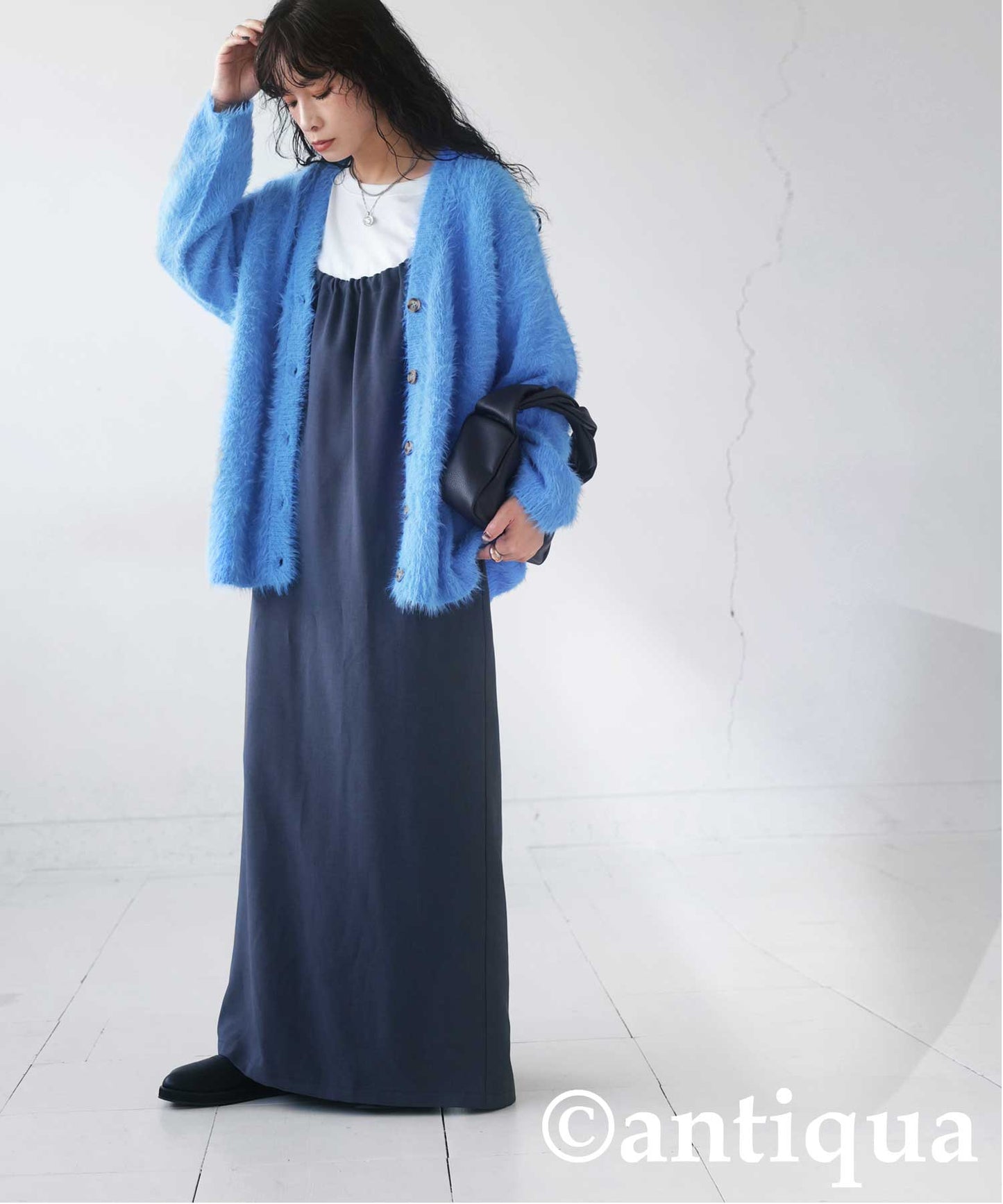 Ladies Shaggy Cardigan Long Sleeve