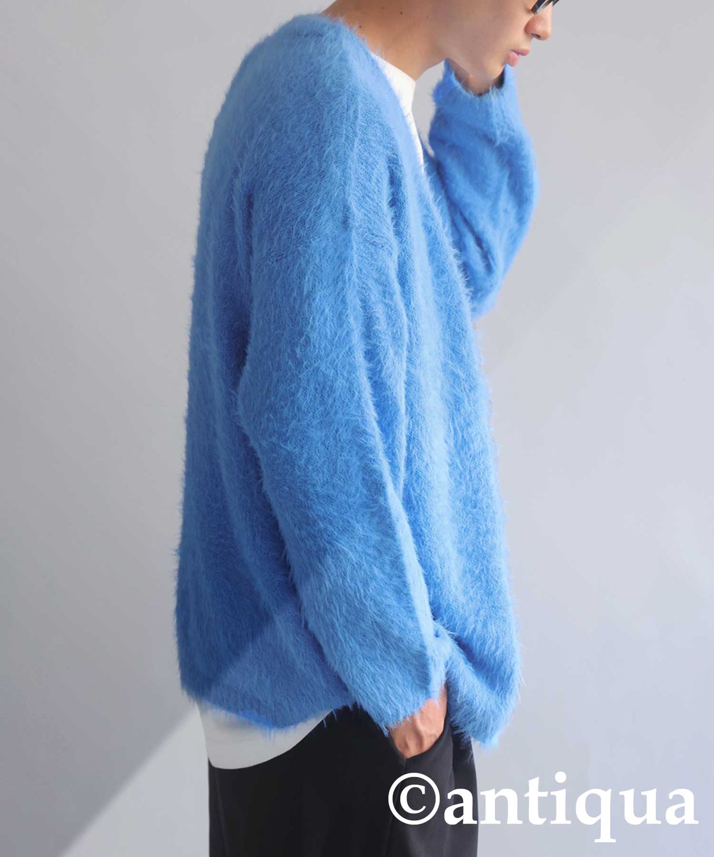 Men’s Shaggy Cardigan Long Sleeve