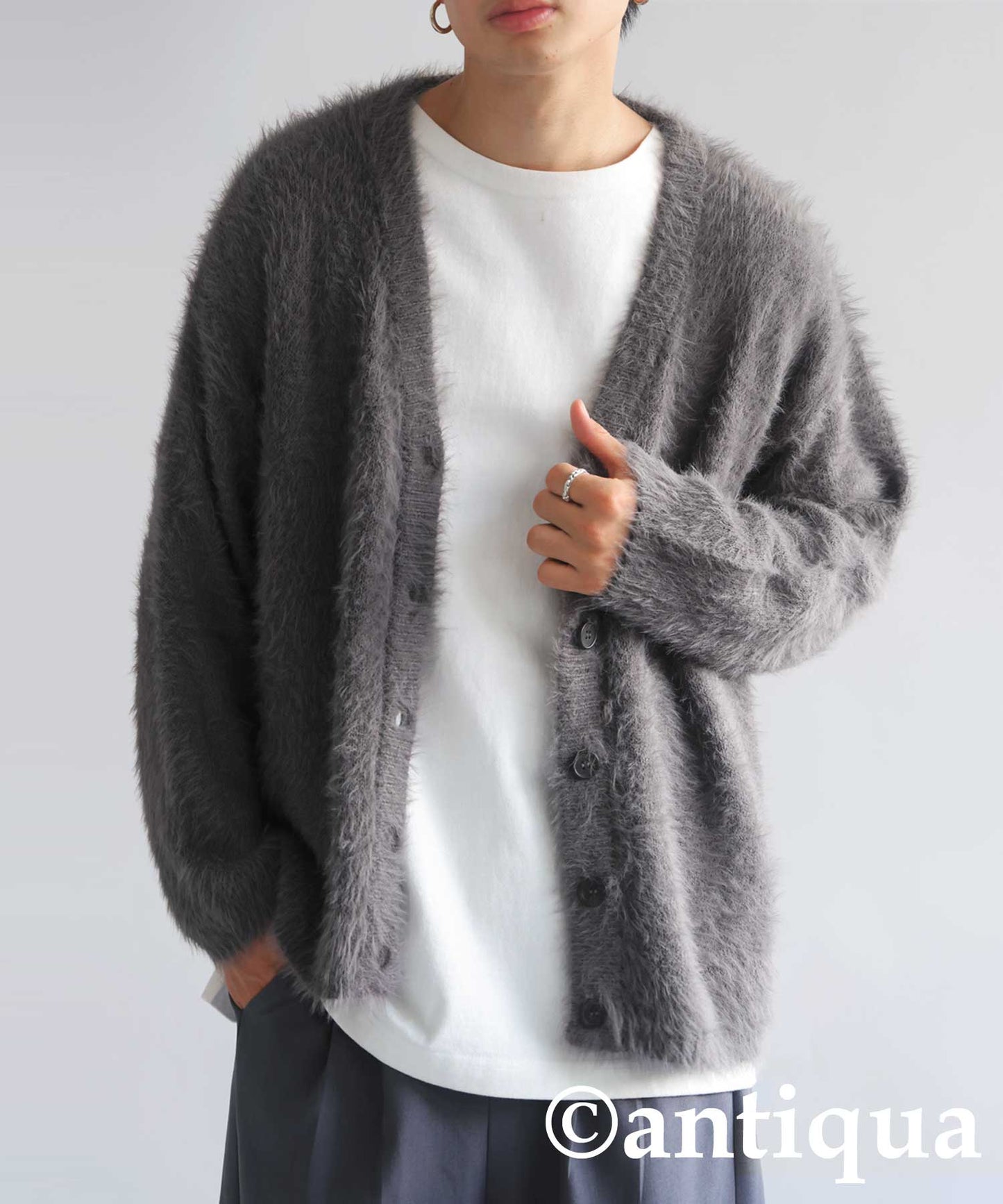 Men’s Shaggy Cardigan Long Sleeve