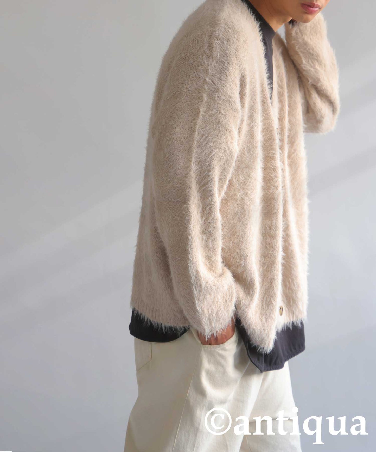 Men’s Shaggy Cardigan Long Sleeve