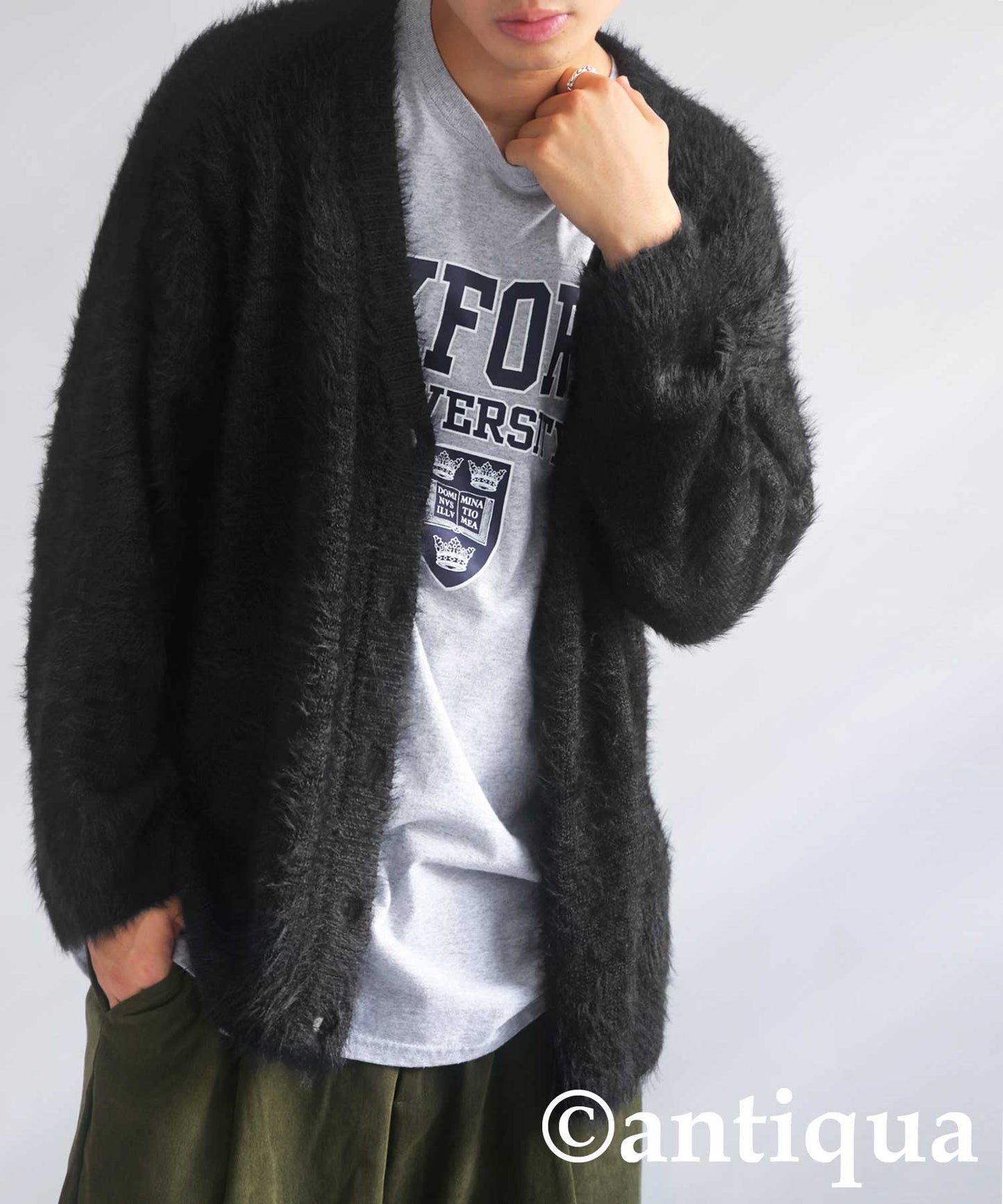 Men’s Shaggy Cardigan Long Sleeve