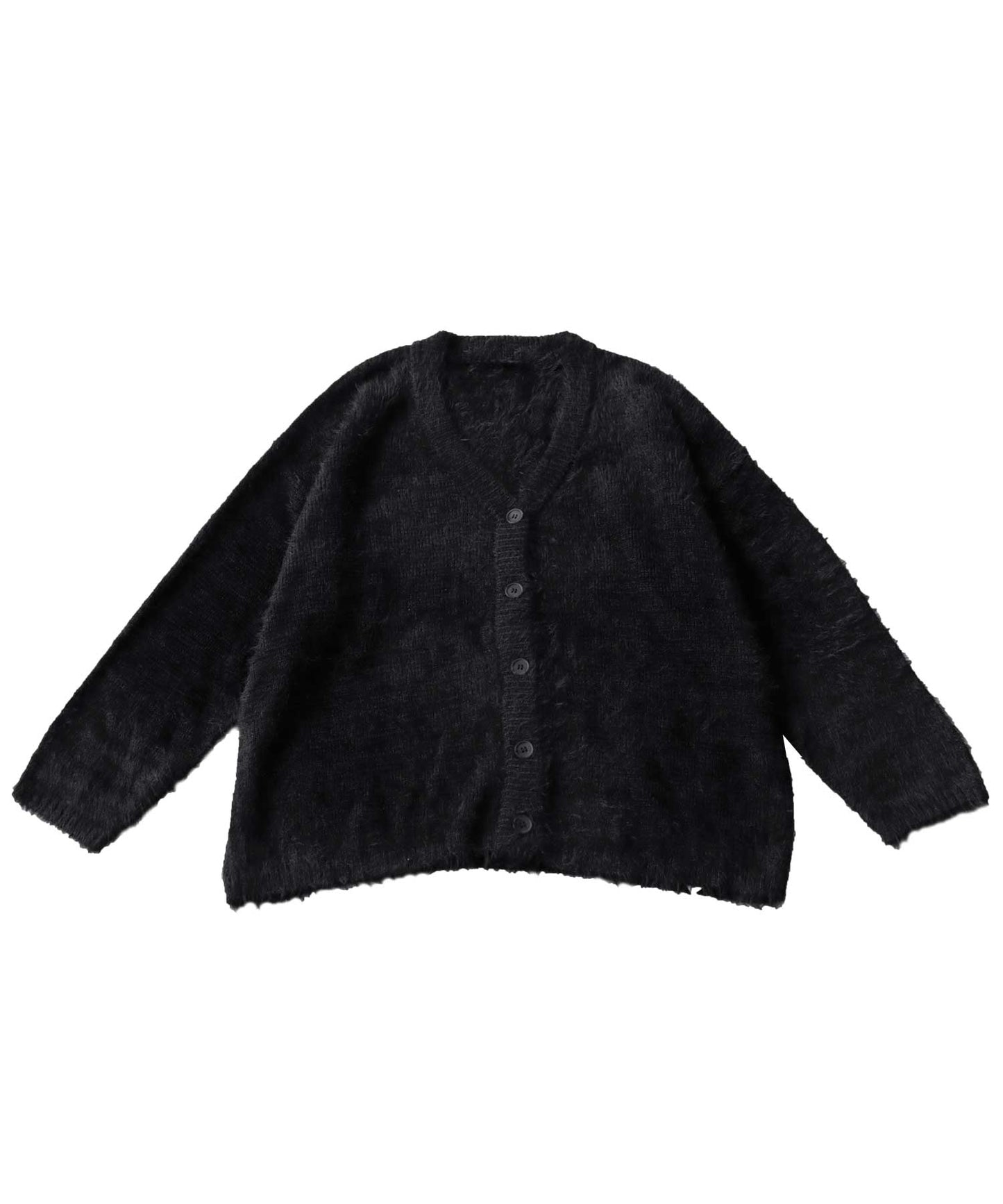 Ladies Shaggy Cardigan Long Sleeve