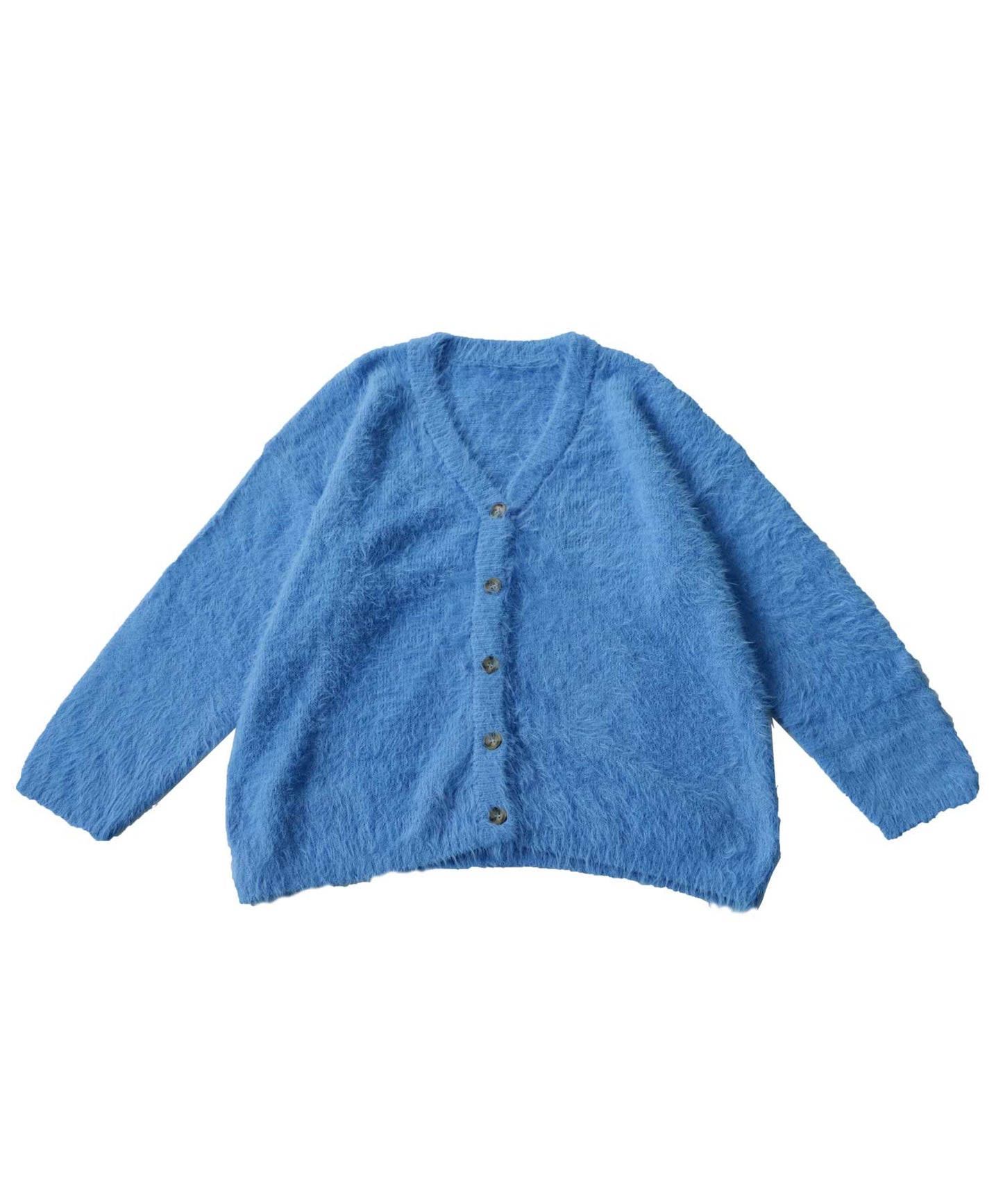 Ladies Shaggy Cardigan Long Sleeve